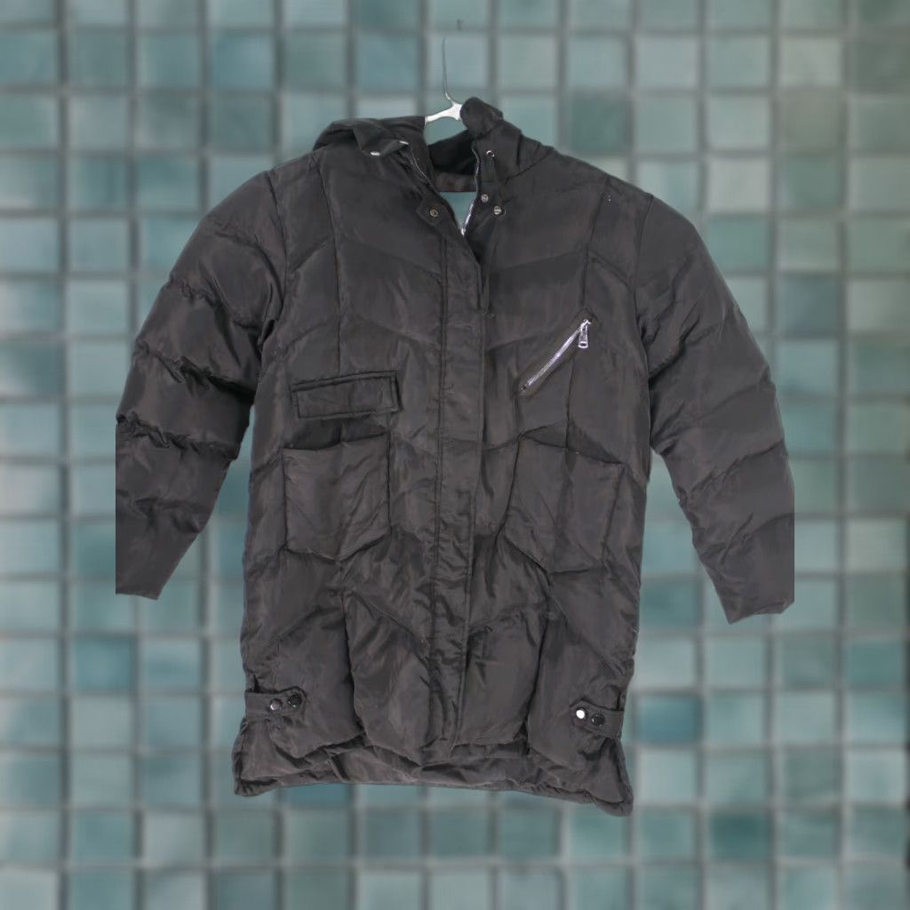 Vintage EGGKA What an Absolute Beauty Women's Jacket Puffer Hooded Black 3XL Size XXL / US 16-18 / IT 52-54 - 1 Thumbnail