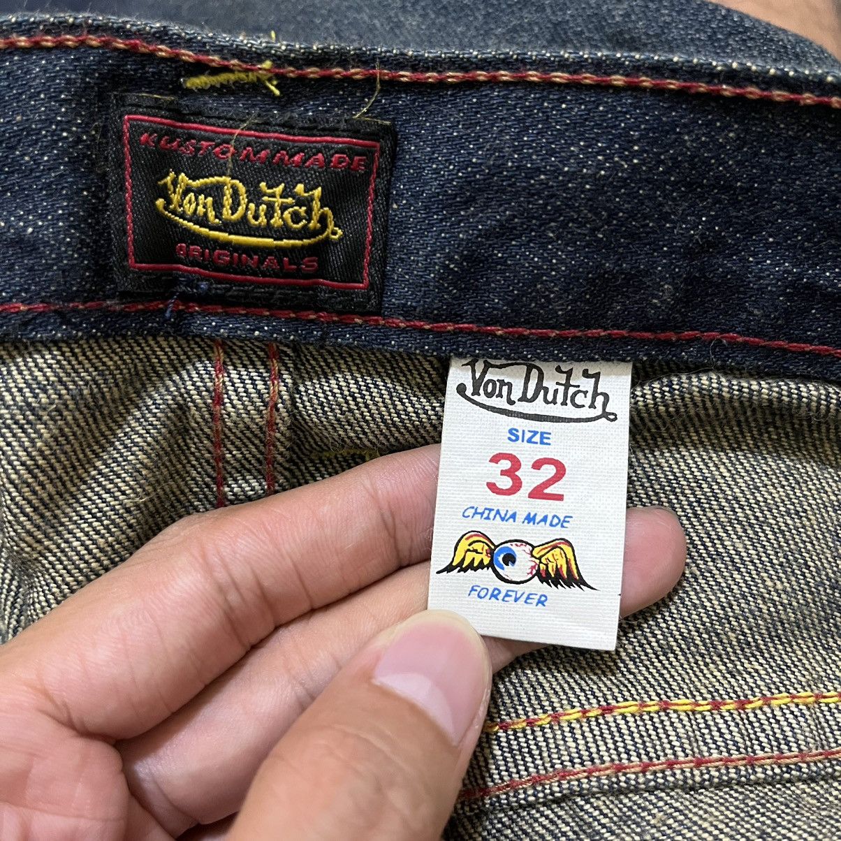 Von Dutch Y2K Von Dutch Logo Patchwork Design Denim Baggy Pants Size US 32 / EU 48 - 6 Thumbnail