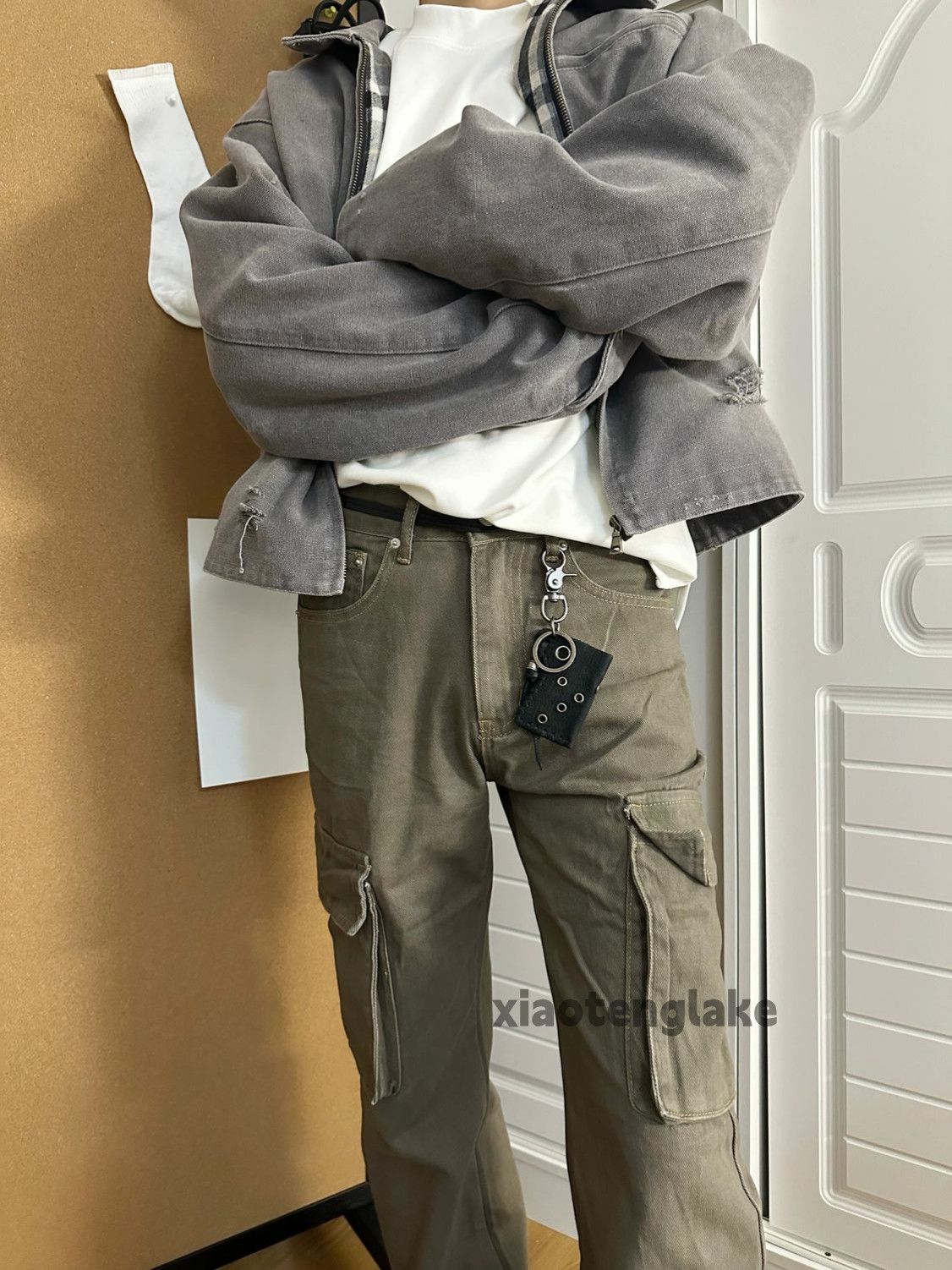Designer × Japanese Brand × Vintage washed faded cleanfit yuppie utility bootcut cargo pants Size US 32 / EU 48 - 8 Thumbnail
