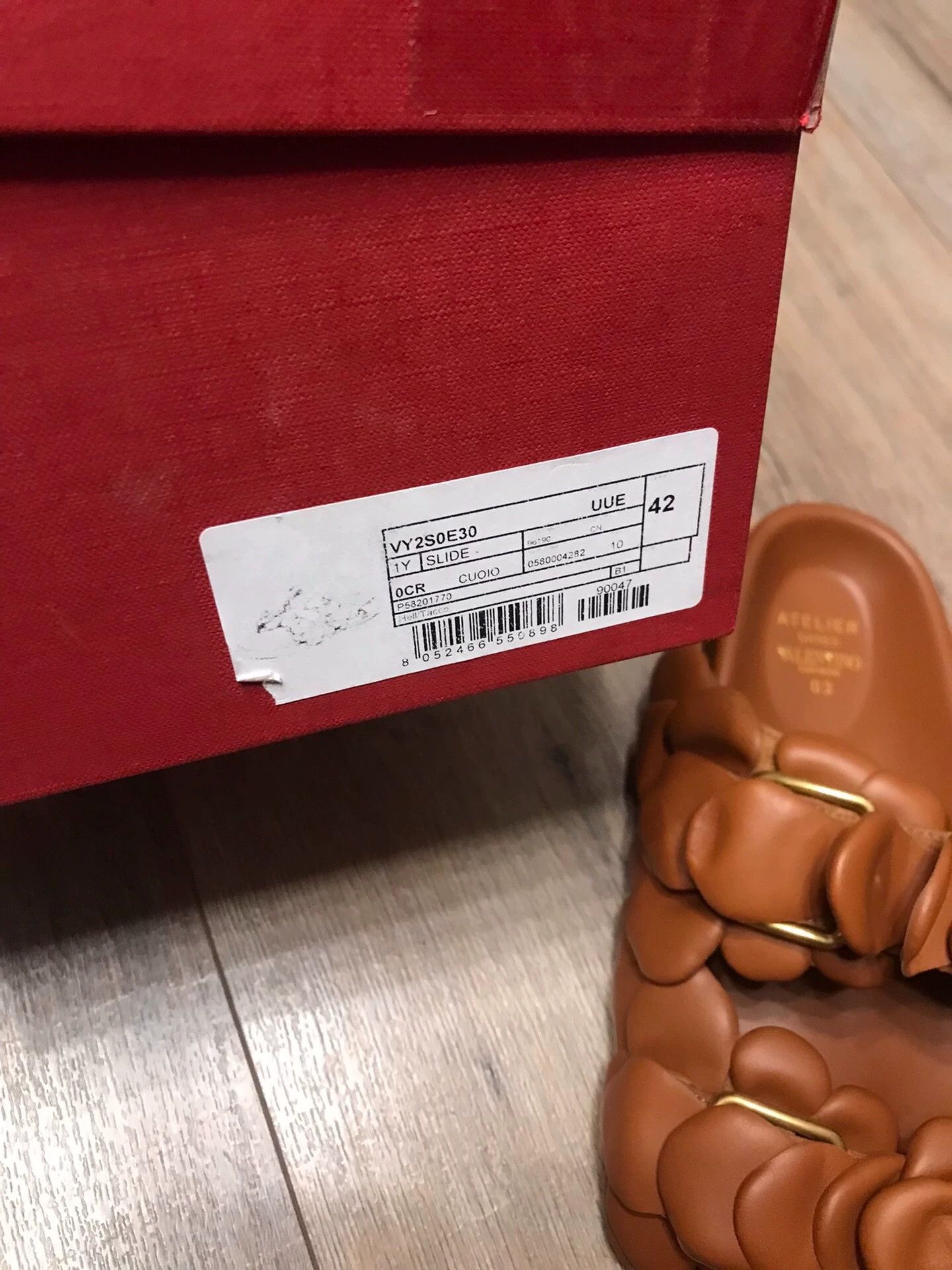 Valentino Valentino New 3D Flower Full Leather Slippers 42 EU Size US 9 / EU 42 - 8 Thumbnail