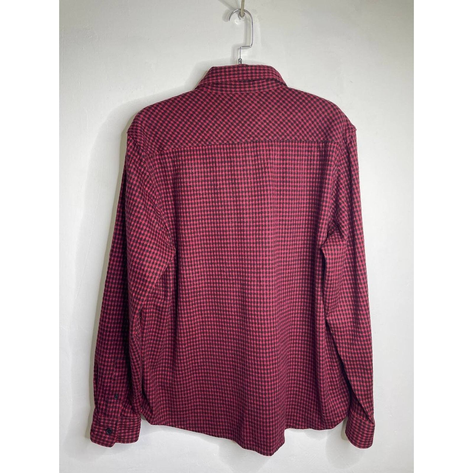 Chaps Vintage CHAPS Red Black Micro Check Flannel Shirt L Size US L / EU 52-54 / 3 - 5 Thumbnail