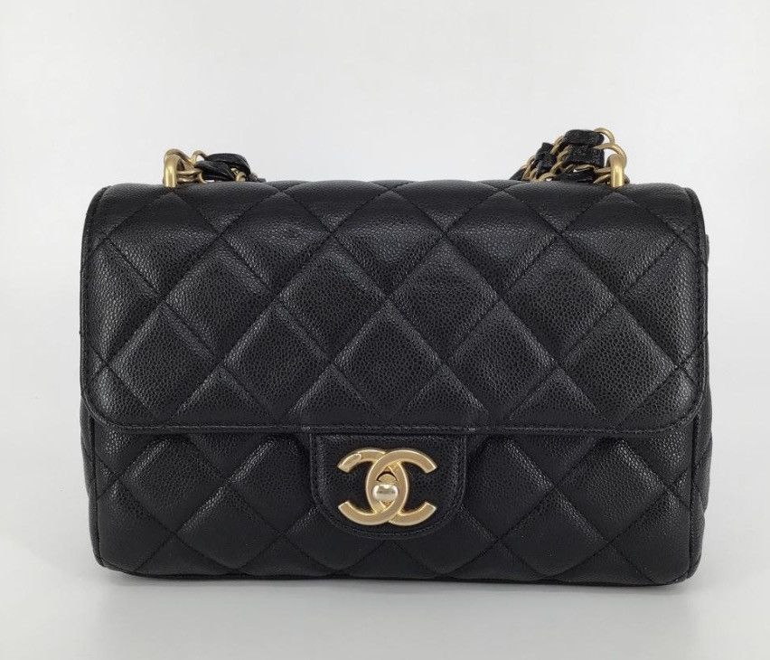 Chanel Chanel Small Classic Flap Black Caviar GHW Size ONE SIZE - 1 Thumbnail