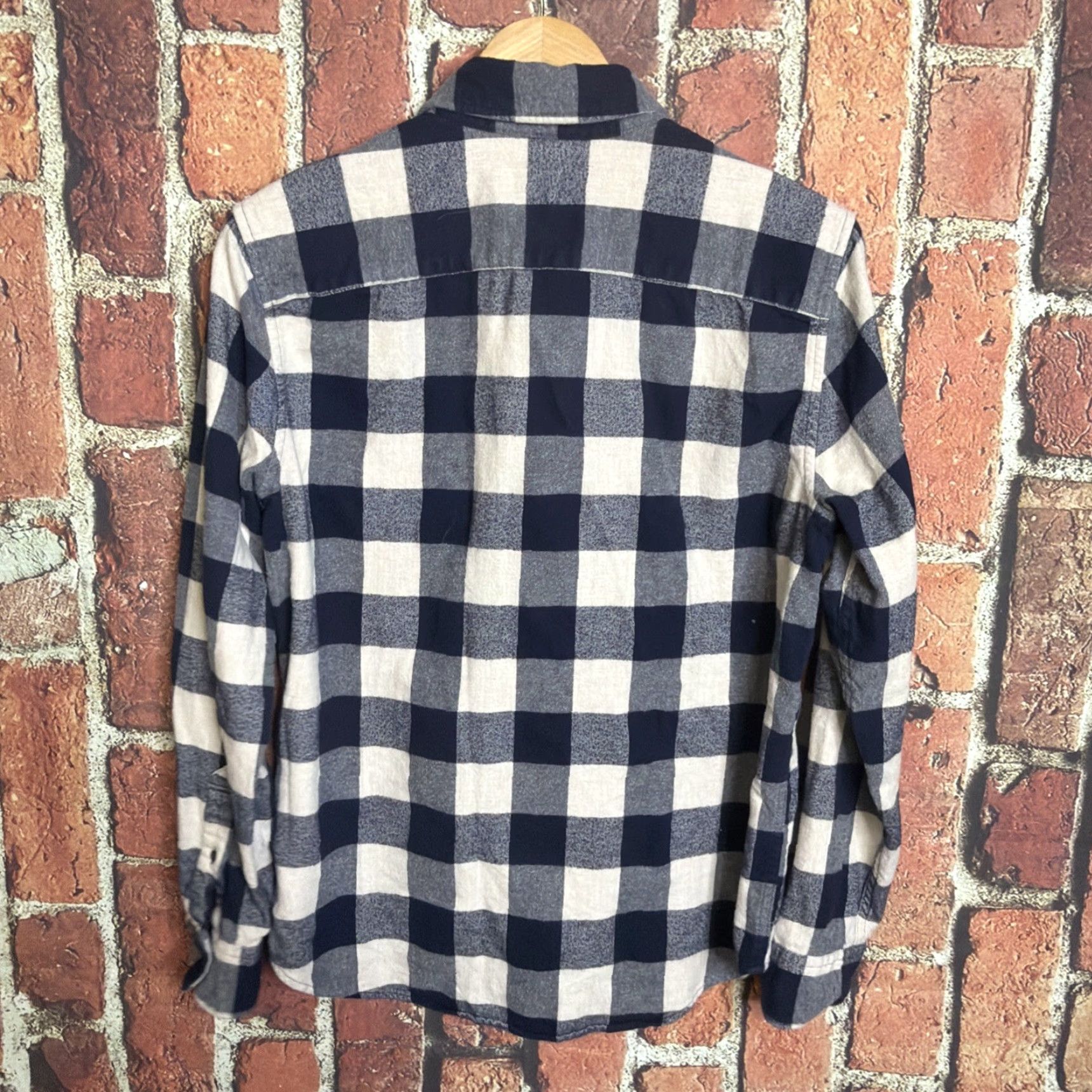Abercrombie & Fitch Abercrombie & Fitch Men’s Button-Up Flannel Shirt S Blue Plaid 100% Cotton Size US S / EU 44-46 / 1 - 3 Thumbnail