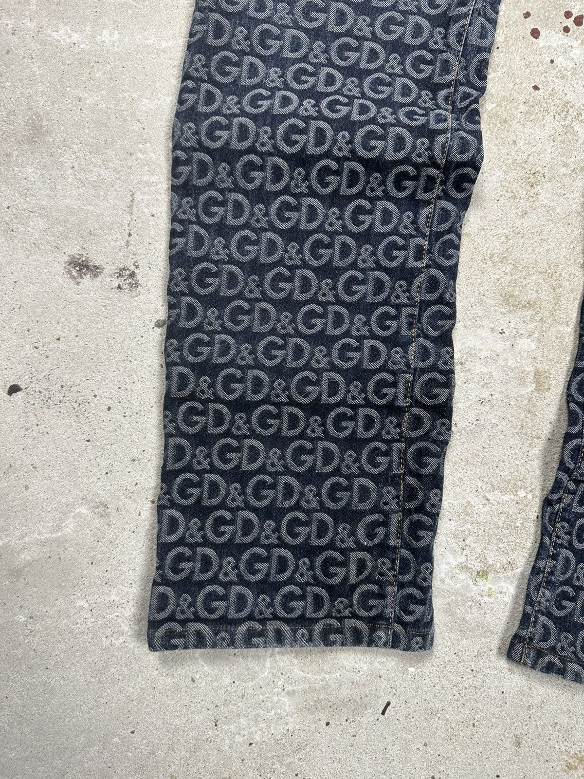 Dolce & Gabbana 2001 Dolce & Gabbana Monogram DG Jeans Denim Pants Size 29" - 3 Thumbnail