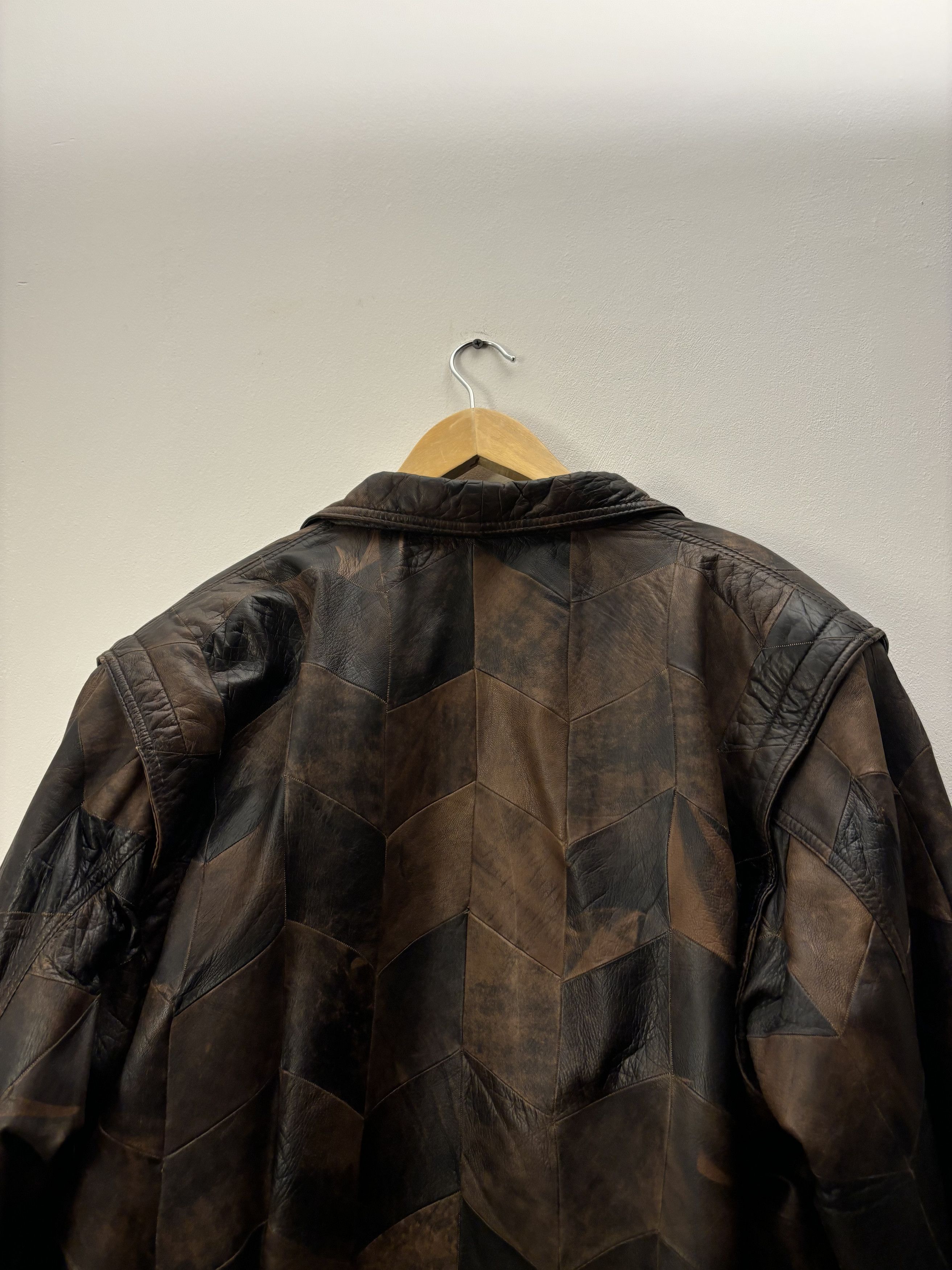 Vintage Vintage Patchwork Leather Jacket Size US M / EU 48-50 / 2 - 10 Thumbnail