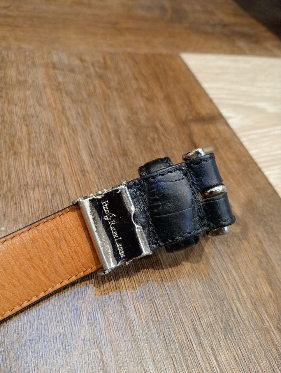 Polo Ralph Lauren POLO RALPH LAUREN LEATHER BELT Size ONE SIZE - 3 Thumbnail