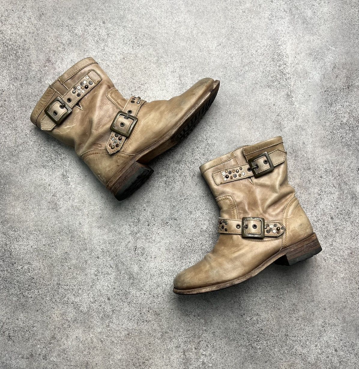 Sendra Sendra studded leather punk biker boots Size US 8 / IT 38 - 1 Thumbnail