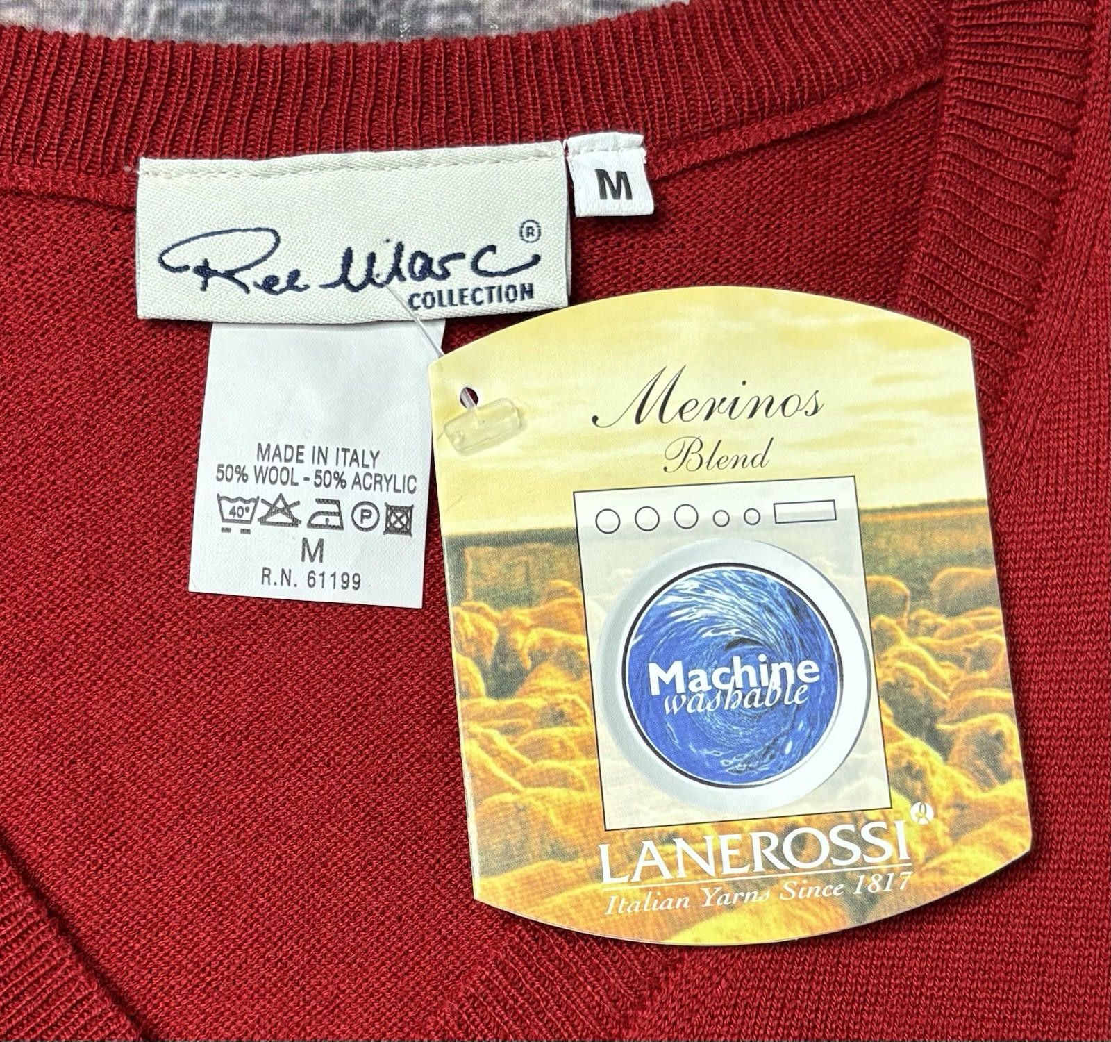 Other Rel Warc Sweater Vest Men's M Merino Wool Blend Italy Size US M / EU 48-50 / 2 - 2 Thumbnail