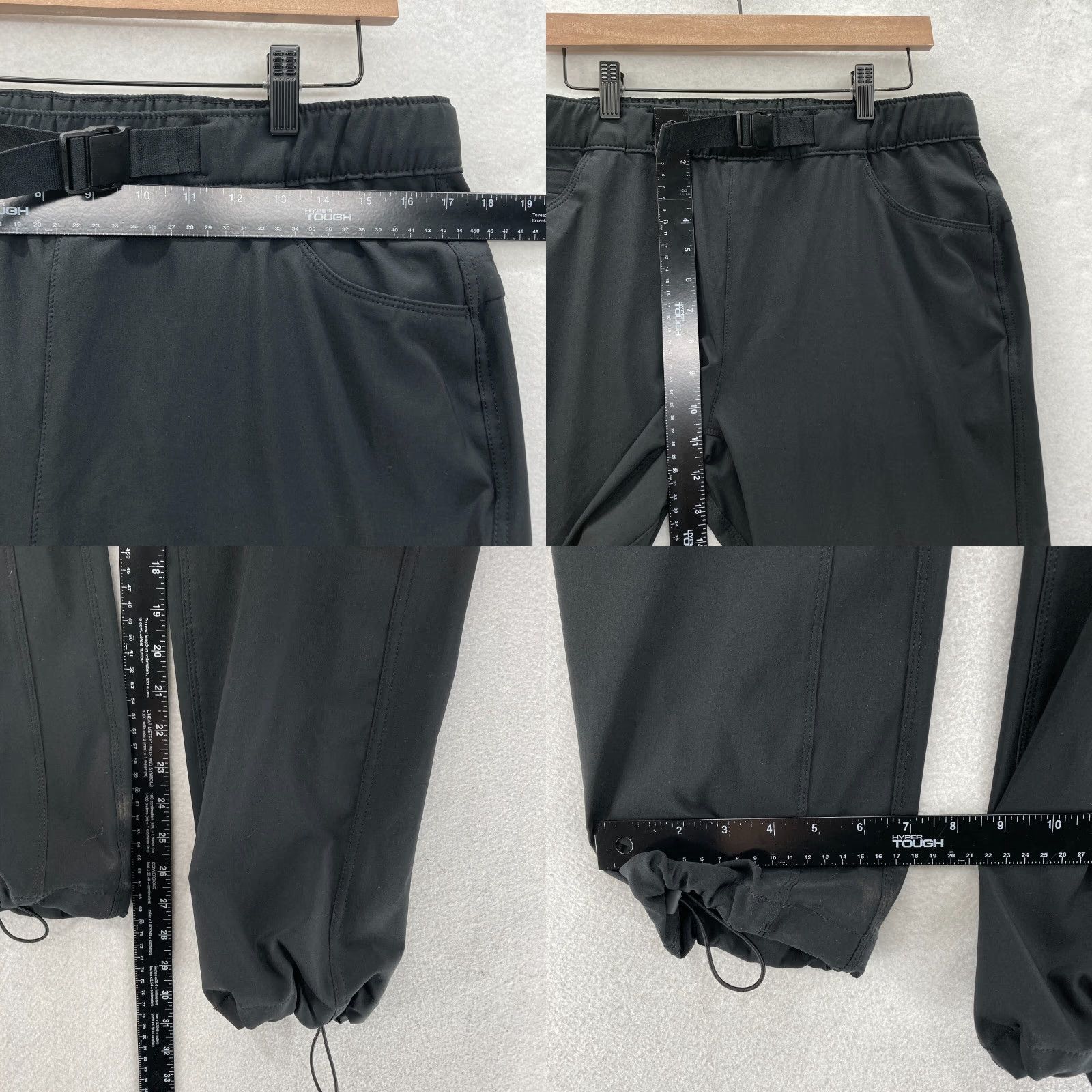 Eddie Bauer Eddie Bauer Travex Hiking Pants Women's 12 Black Stretch Belted Ankle Hiking Pants Regular Inseam 30in Black Size 34" / US 12 / IT 48 - 8 Thumbnail