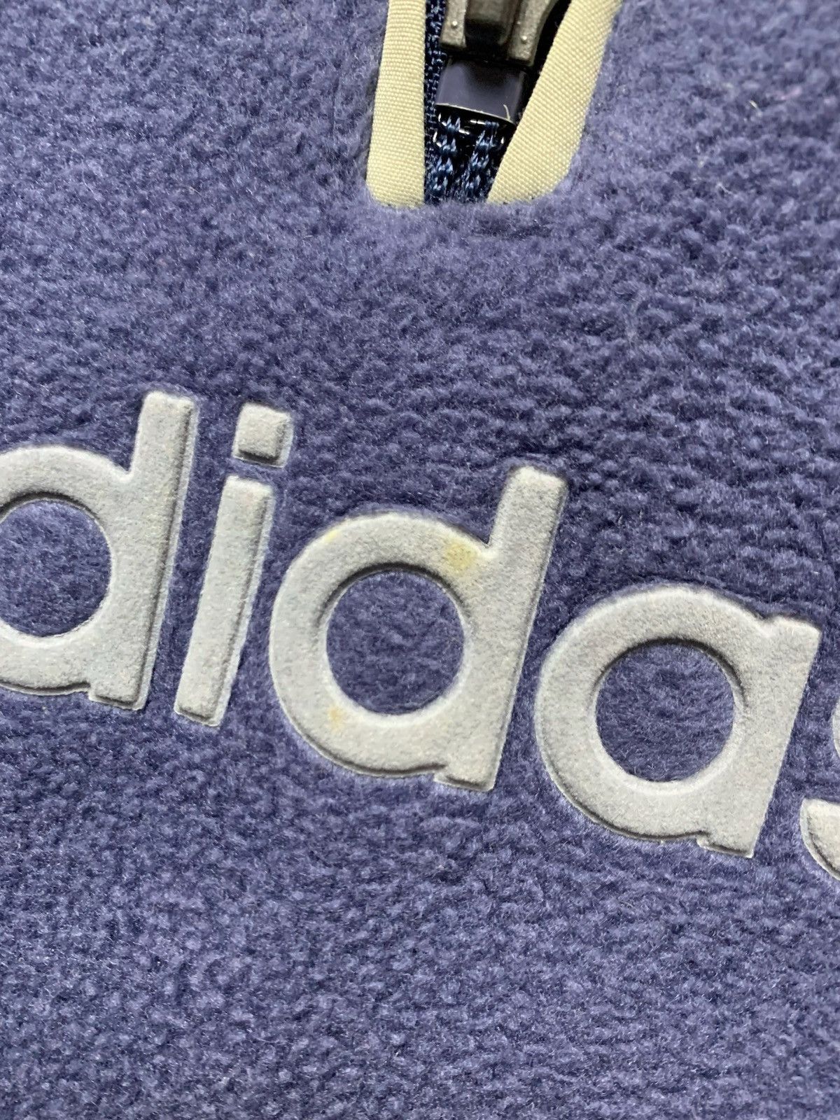 Vintage Vintage adidas fleece jacket zip 1/3 rare logo sweatshirt Size US M / EU 48-50 / 2 - 3 Thumbnail