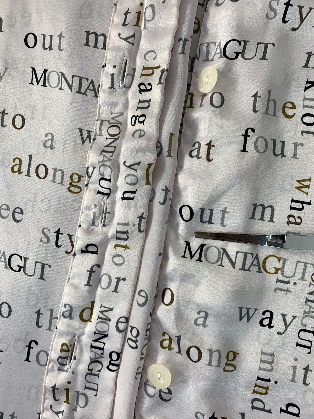Montagut 90s Montagut Paris Humour Design Sleep Button Up Shirt Size US L / EU 52-54 / 3 - 4 Thumbnail