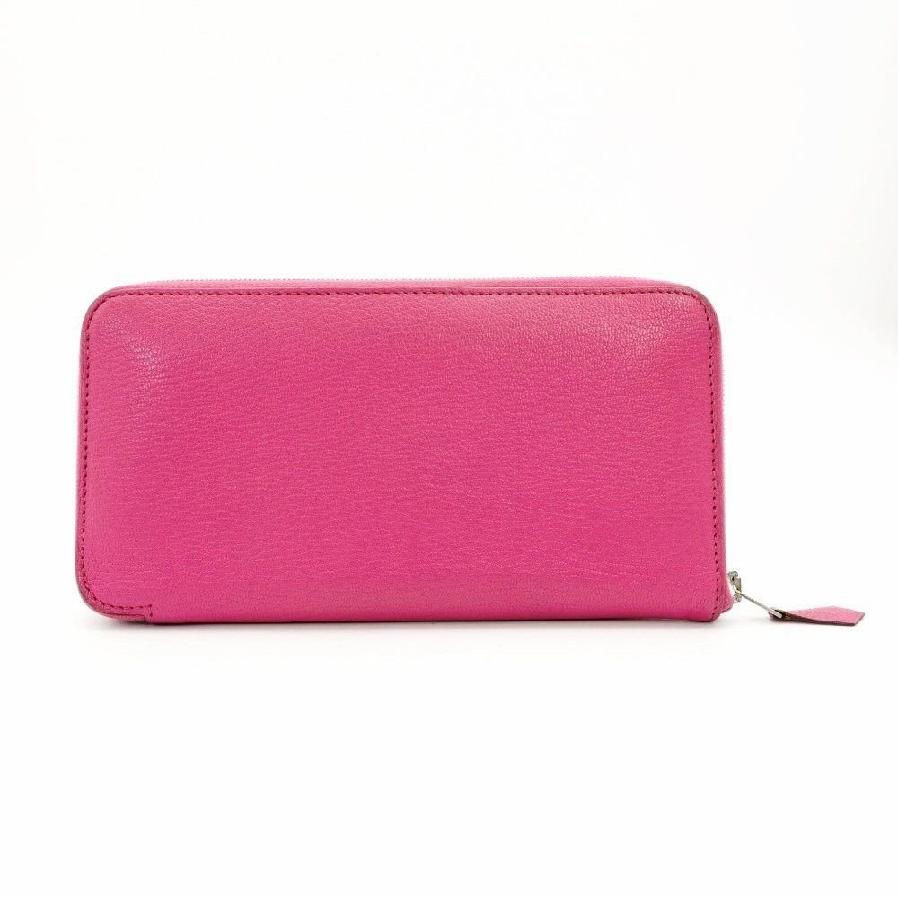 Hermes Hermès Azap Long All Leather Sheepskin Pink Long Wallet Size ONE SIZE - 2 Thumbnail
