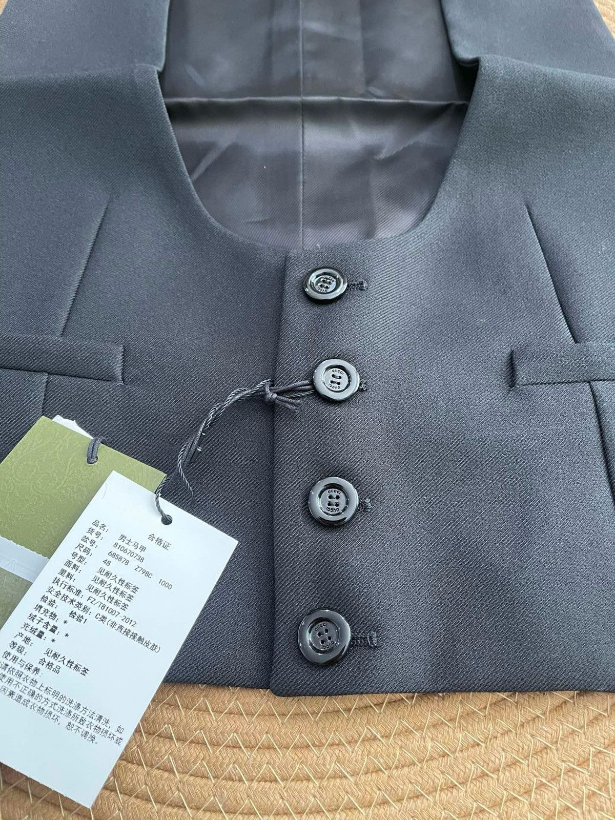 Gucci Gucci Black check vest Size US M / EU 48-50 / 2 - 3 Thumbnail