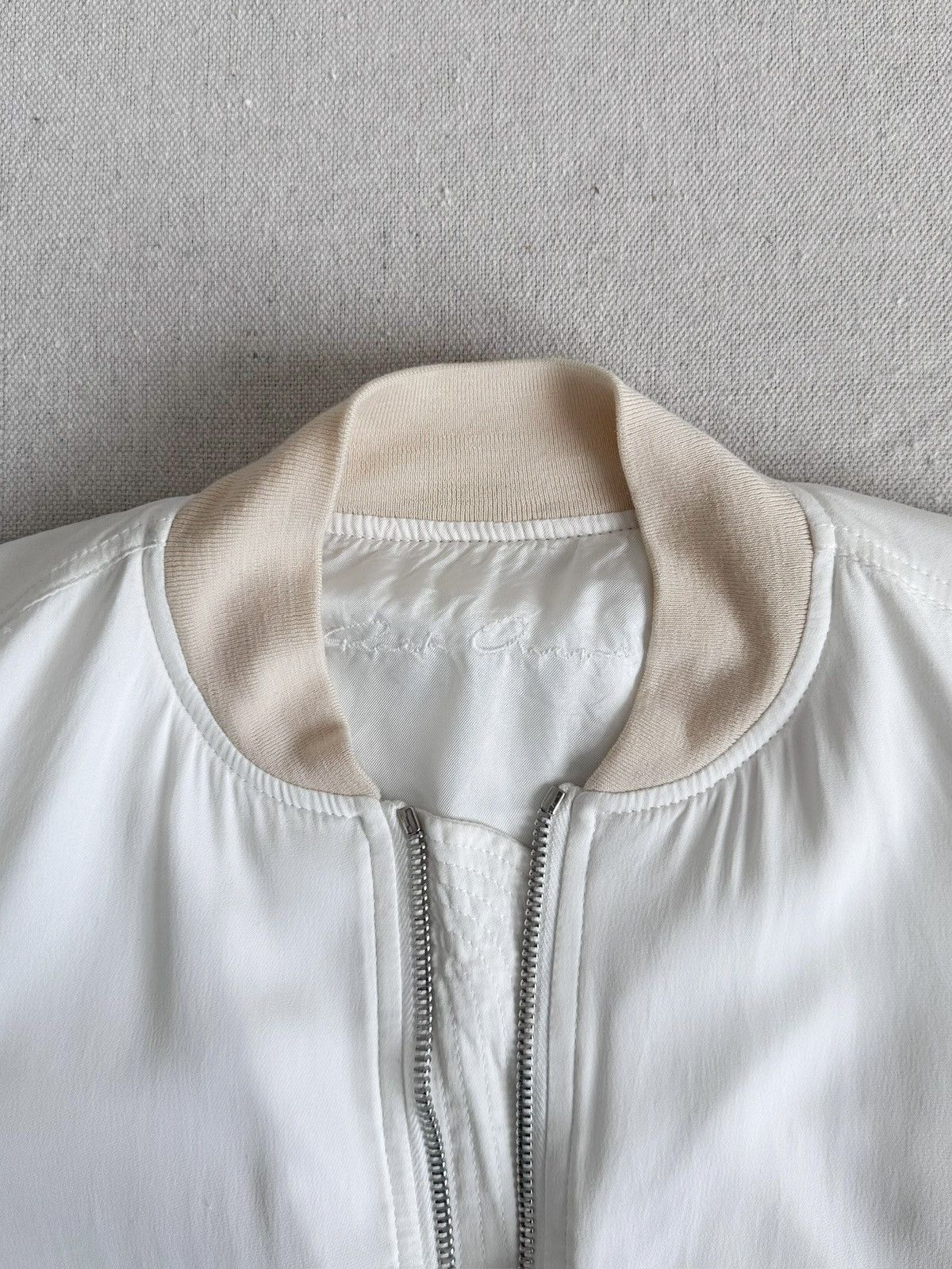 Rick Owens Rick Owens Mainline SS15 “FAUN” Silky Milk MA1 Bomber Size XS / US 0-2 / IT 36-38 - 7 Thumbnail