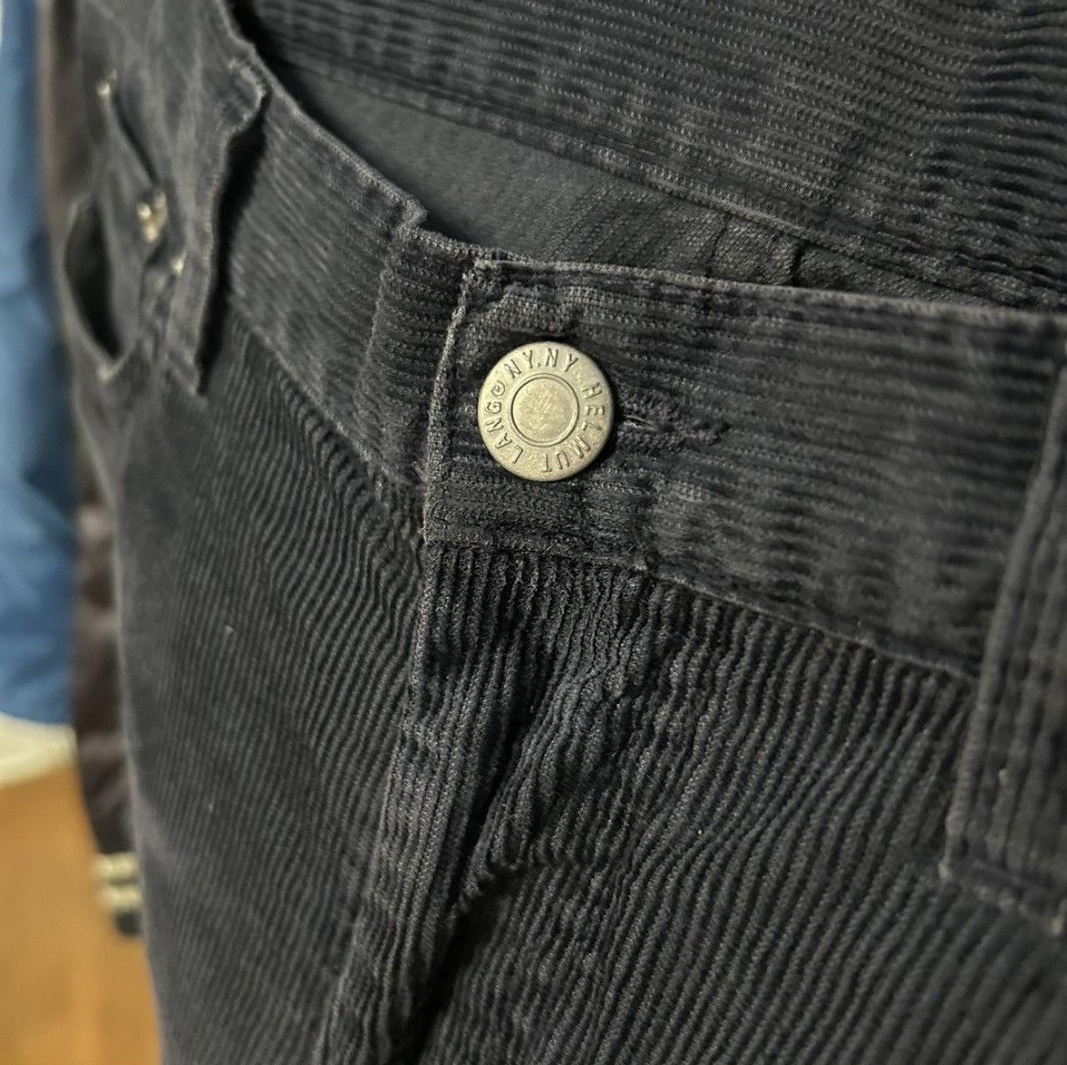 Helmut Lang Helmut Lang Mainline 2004 Navy Bootcut Corduroy Pants Size US 30 / EU 46 - 3 Thumbnail