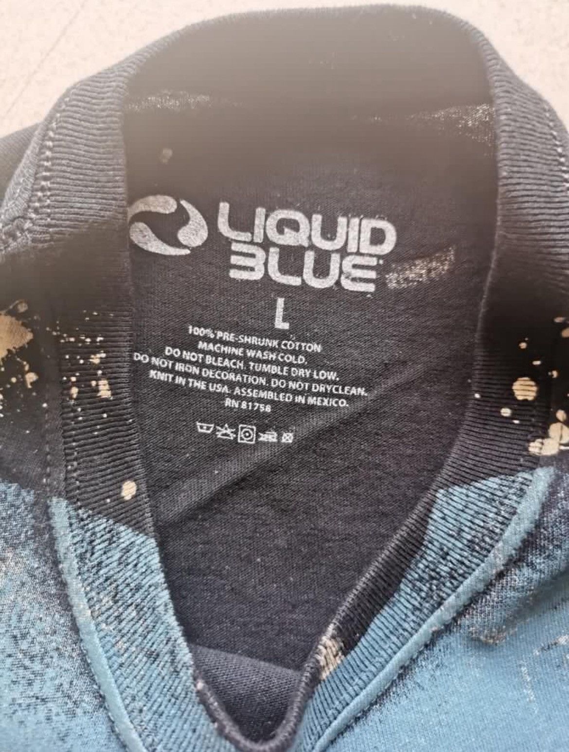 Band Tees × Pink Floyd Vintage Y2K Acid Wash Band Pink Floyd Liquid Blue Size US L / EU 52-54 / 3 - 4 Thumbnail