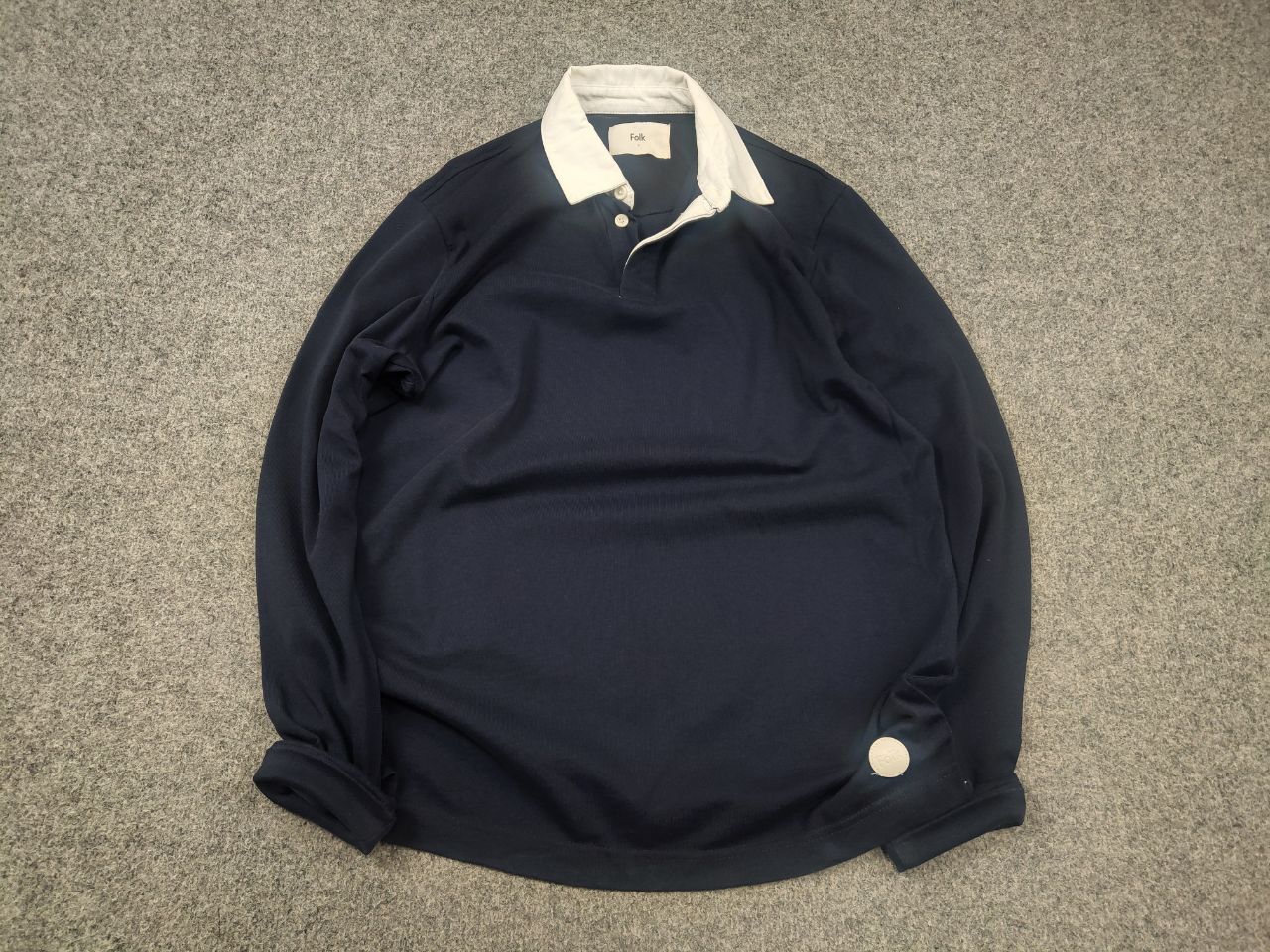 Folk Folk Minimalist Logo Long sleeve Cotton rugby Polo shirt Size US L / EU 52-54 / 3 - 2 Thumbnail