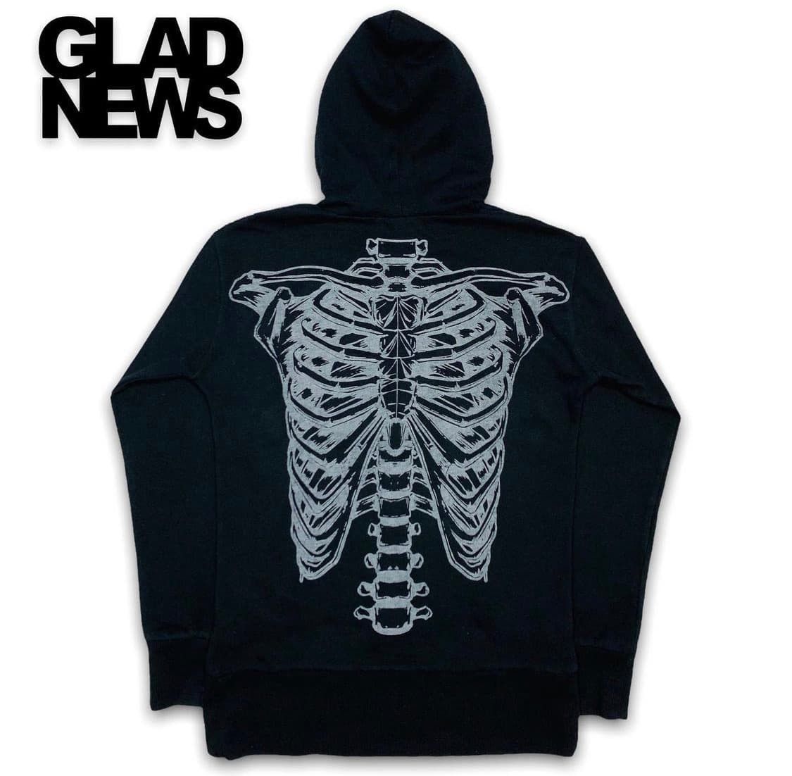 Japanese Brand GLAD NEWS Mad Punk Skeleton Studded zipper hoodie Size US L / EU 52-54 / 3 - 1 Thumbnail