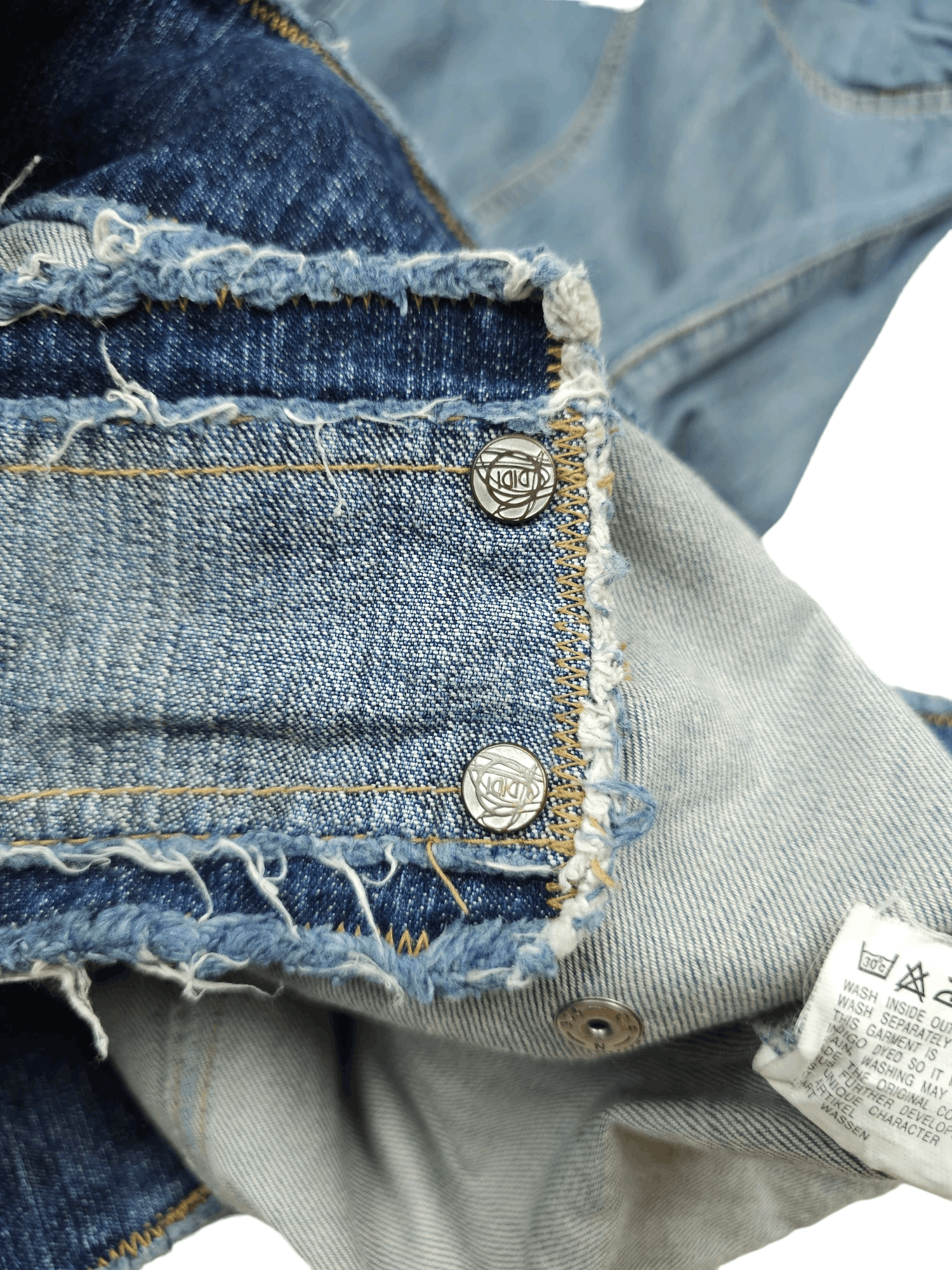 Japanese Brand × Vintage 💎 38/32 Crazy Y2K Baggy Cargo Oversized Denim Jeans Size US 38 / EU 54 - 17 Thumbnail
