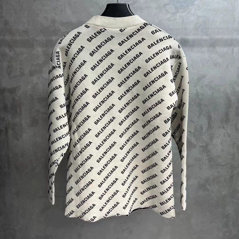 Balenciaga Balenciaga latest white letter logo inlaid single row butto Size US S / EU 44-46 / 1 - 5 Thumbnail