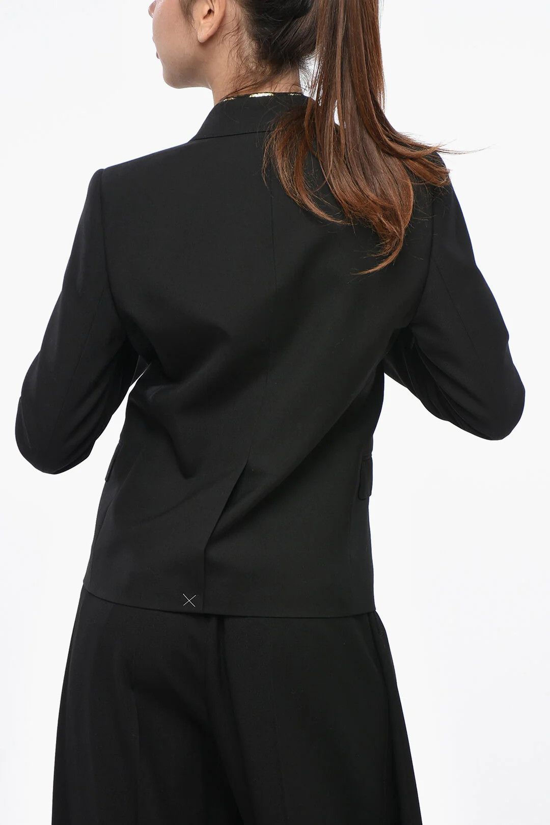 Celine og1mm0326 Mohair-Blend Slim-Fit Blazer in Black Size S / US 4 / IT 40 - 3 Thumbnail