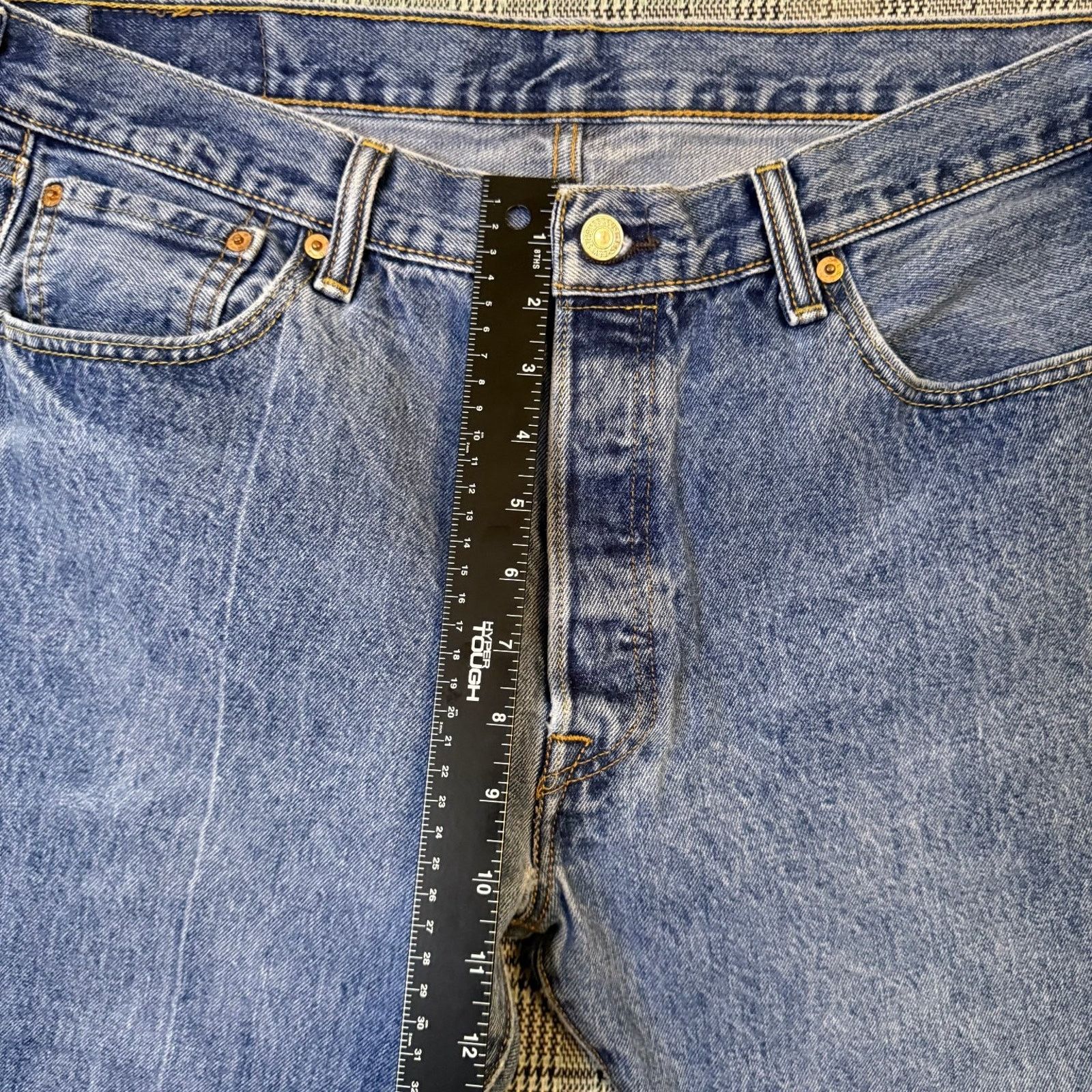 Levi's Levi's 501 Men's Jeans Blue Denim Classic Straight Fit 36x30 Size US 36 / EU 52 - 4 Thumbnail