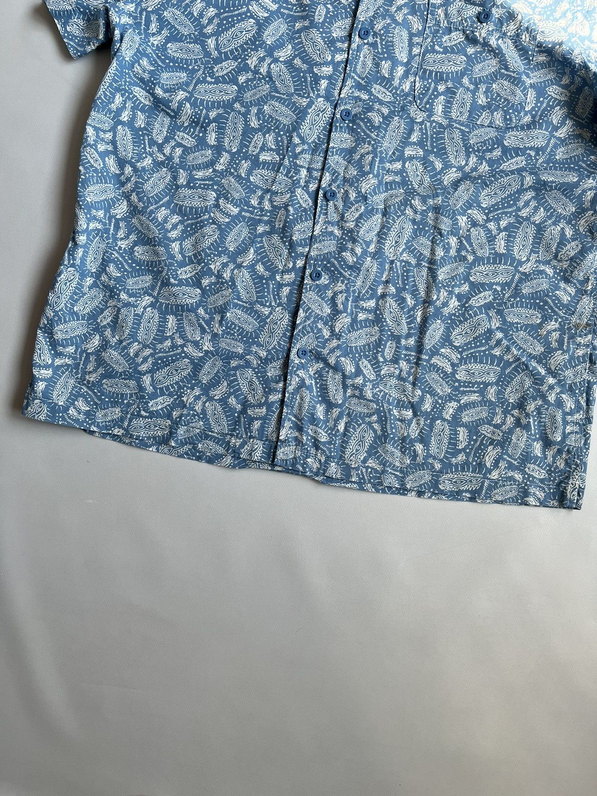 Mambo MAMBO Australia Men Blue Hawaiian Printed Button Up Shirt Size US L / EU 52-54 / 3 - 7 Thumbnail