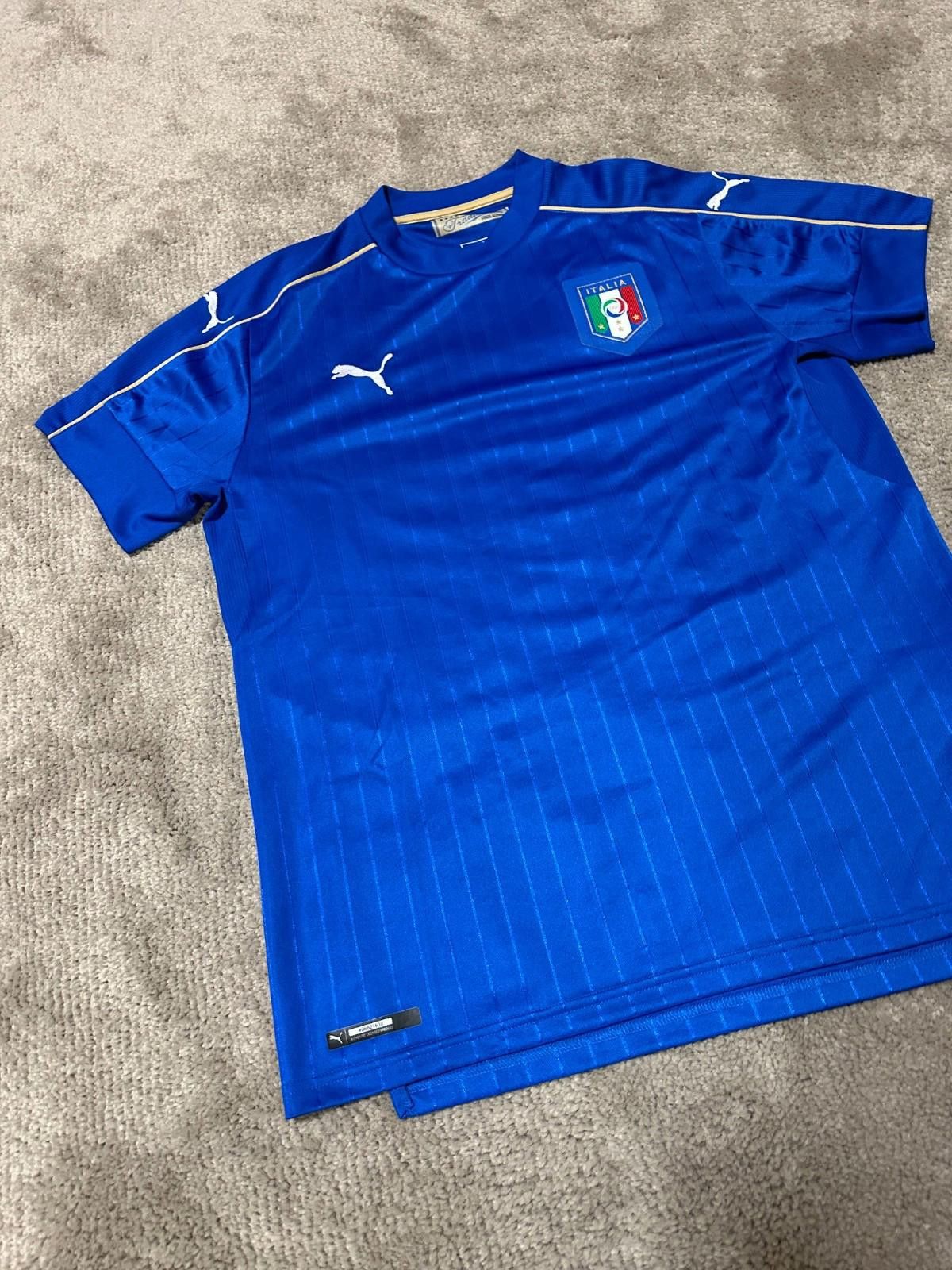 Puma Italy 2016/17 Home Football Shirt Soccer Jersey Size L Size US L / EU 52-54 / 3 - 2 Thumbnail