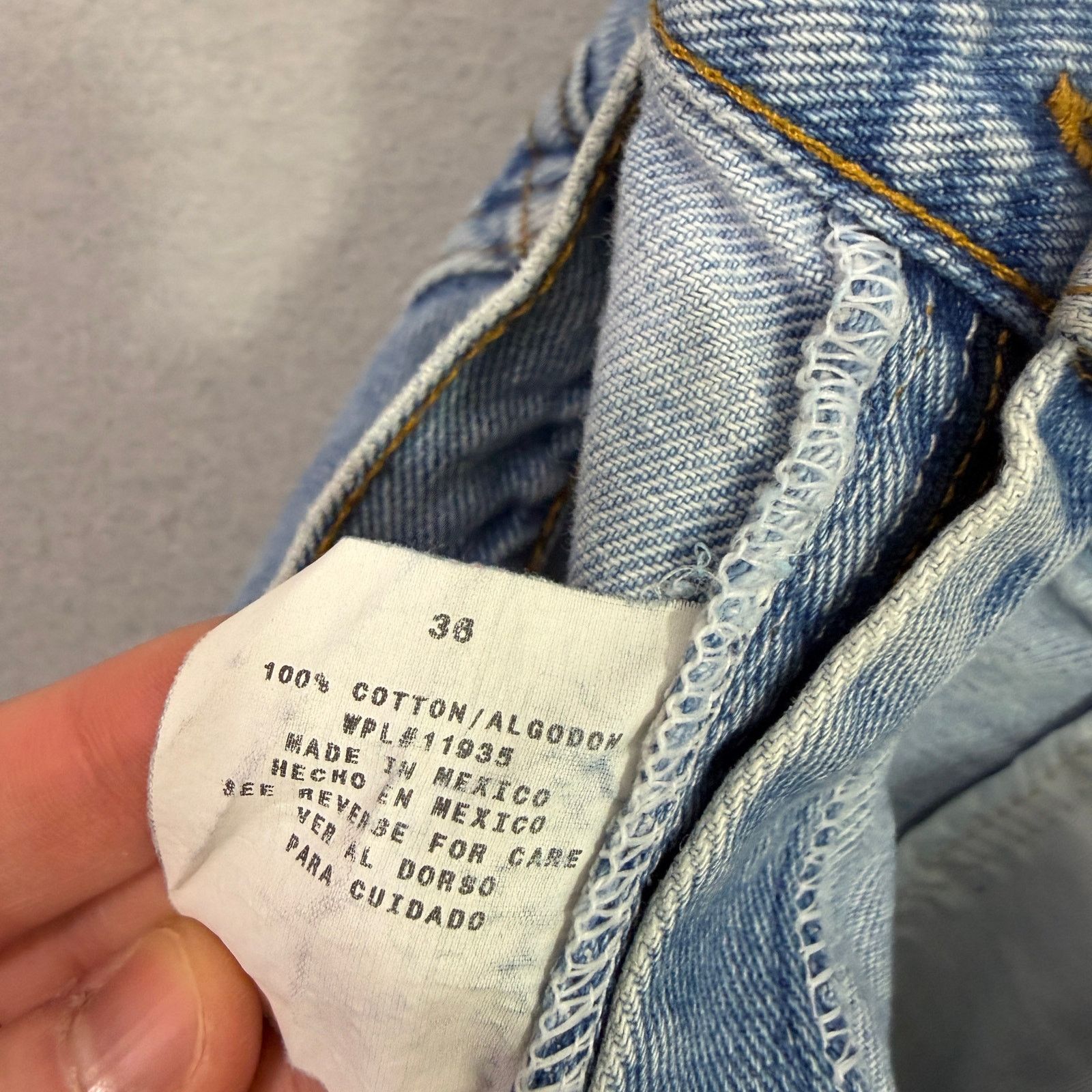 Vintage Vintage Arizona Jean Shorts Mens 36 Blue 11" Inseam Jorts Size US 36 / EU 52 - 5 Thumbnail