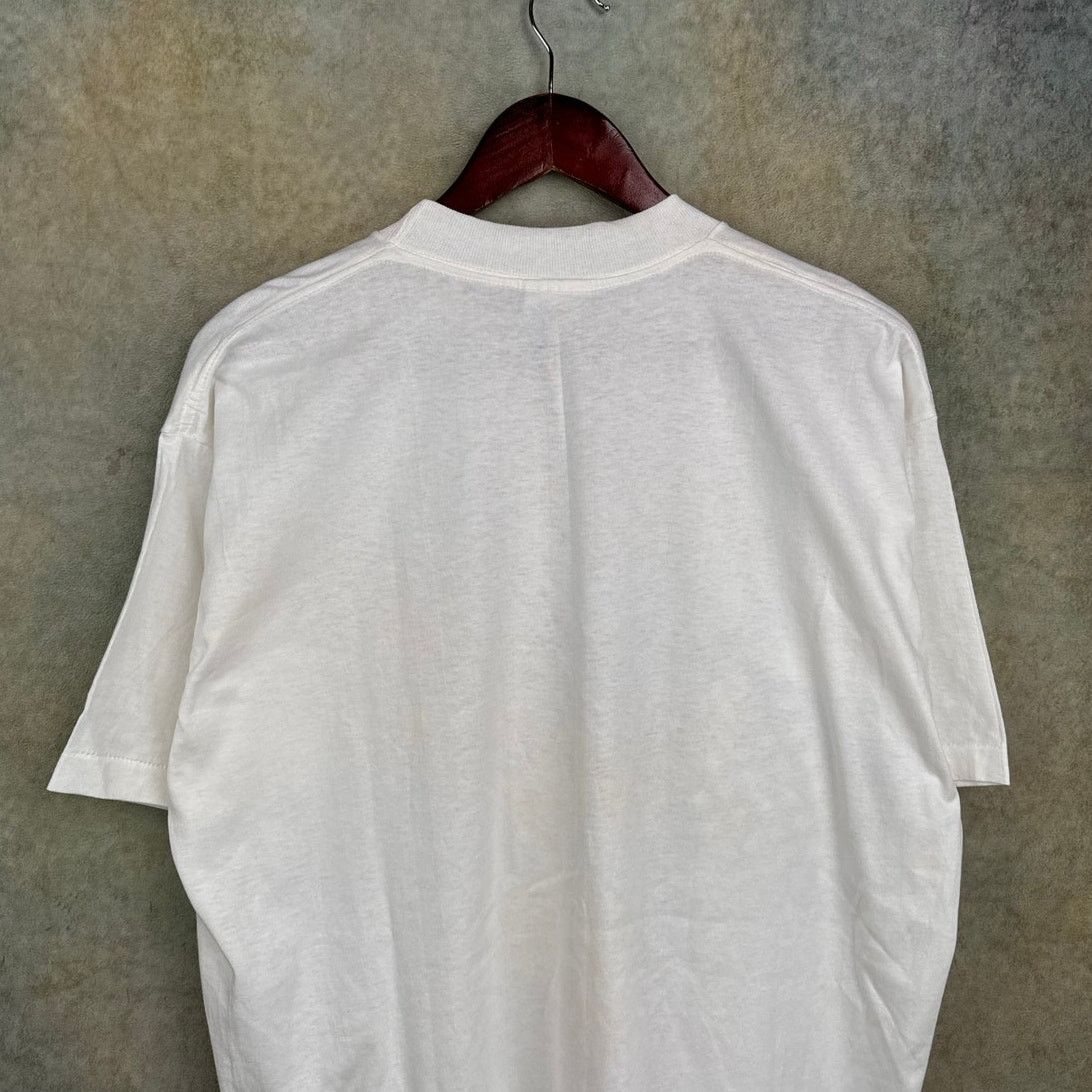 Vintage VTG 90s American Proud Eagle T Shirt XL White Single Stitch Size US XL / EU 56 / 4 - 8 Thumbnail