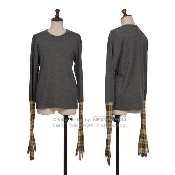 Comme des Garcons Comme des Garcons Gray Vintage Plaid Glove Top Size S / US 4 / IT 40 - 1 Thumbnail