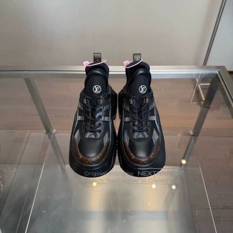 Louis Vuitton Louis Vuitton Archlight 2.0 Black Patchwork Dad Shoes Size US 8 / IT 38 - 3 Thumbnail