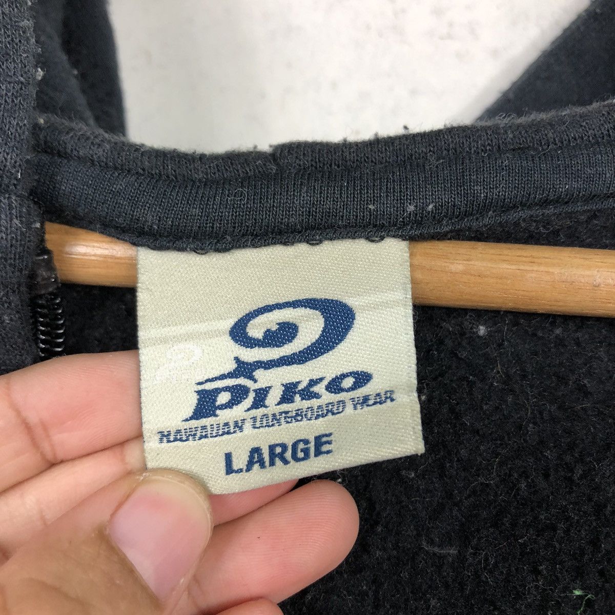 Japanese Brand × Vintage 📌Vintage Zipper Hoodie Sweater Piko Hawaii Big Logo Size US L / EU 52-54 / 3 - 21 Thumbnail