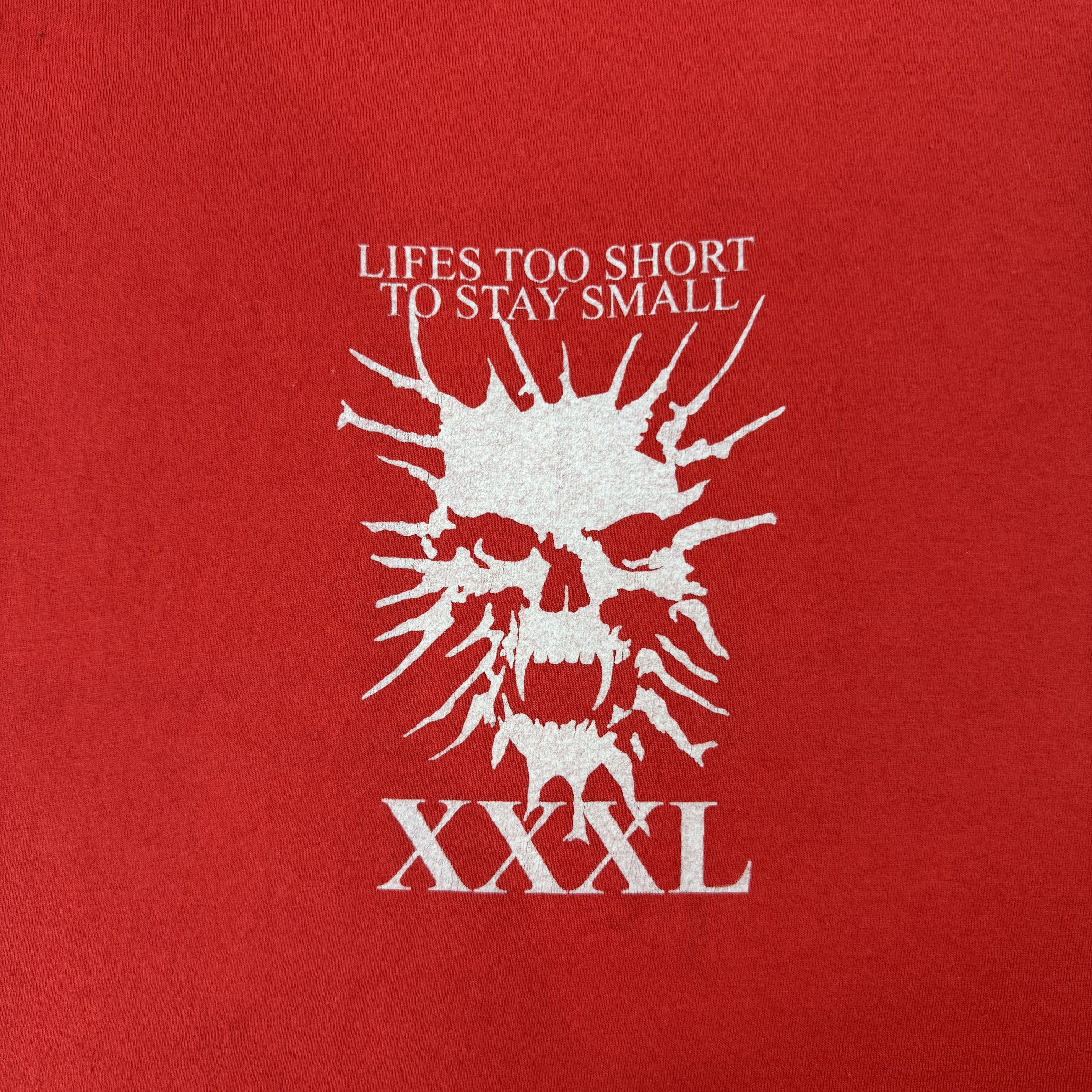 Vintage Vintage Gym Tank Top "LIFES TOO SHORT TO STAY SMALL" Red Size US M / EU 48-50 / 2 - 4 Thumbnail