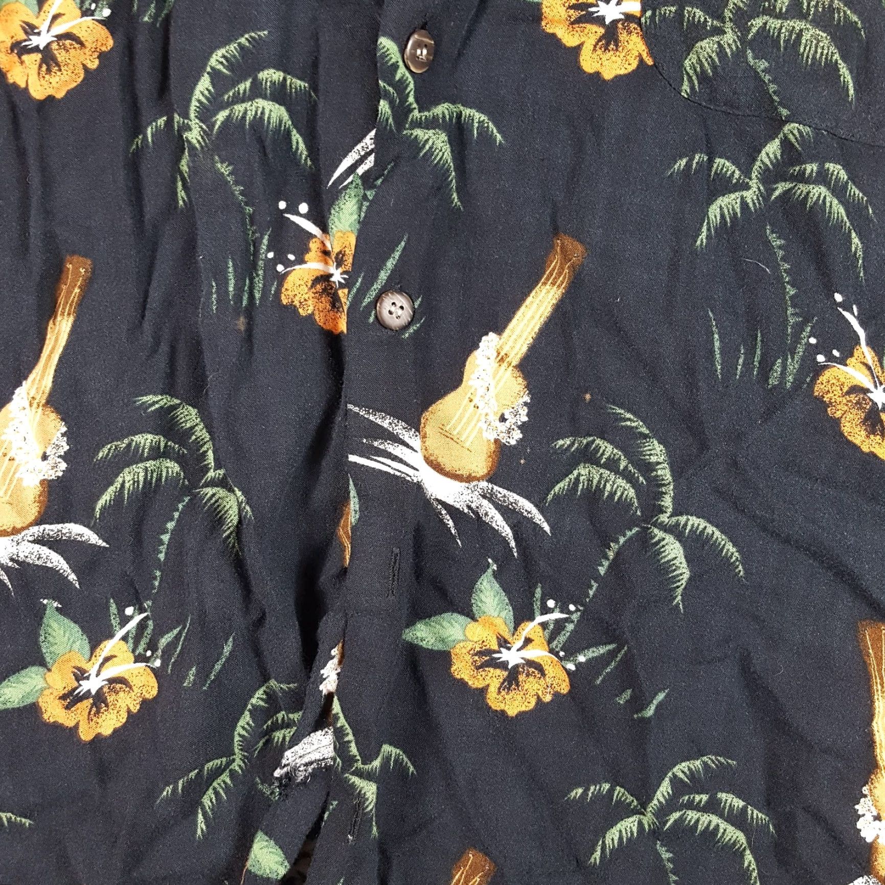 Vintage VINTAGE Utility Hawaiian Camp Shirt XL Floral Button Up Palm Tree Retro Men Size US XL / EU 56 / 4 - 4 Thumbnail