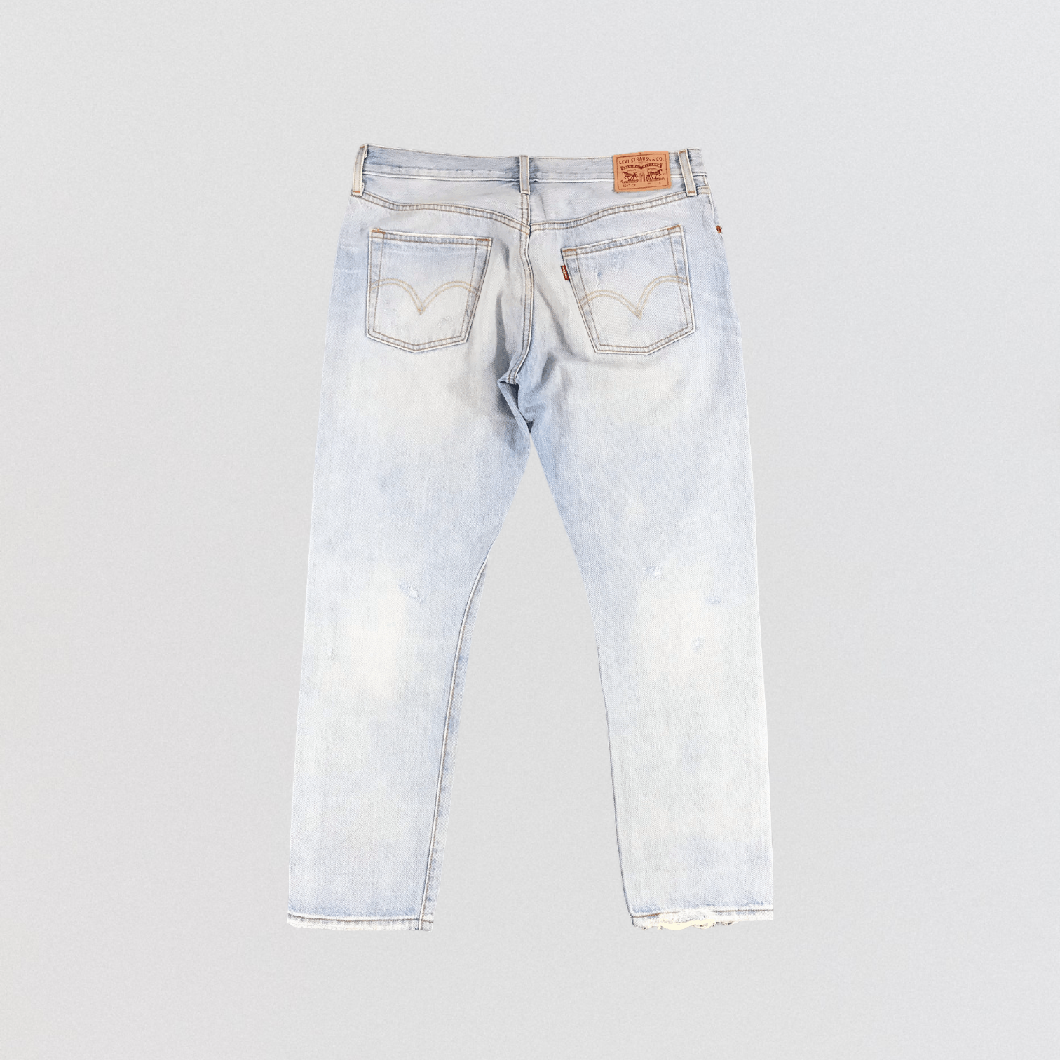 Levi's Vintage Light Wash Levis 501 Jeans-JM1354 Size US 35 - 2 Thumbnail