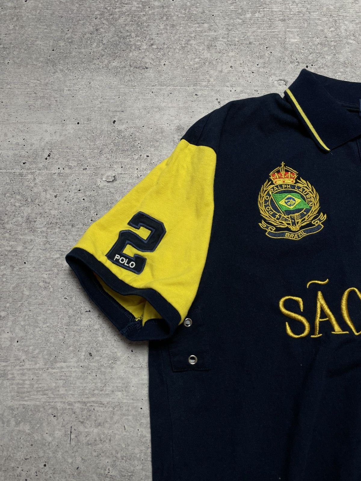 Polo Ralph Lauren Ralph Lauren Polo T-Shirt Sao Paulo Big Pony Rugby XXL Y2K Size US XXL / EU 58 / 5 - 5 Thumbnail