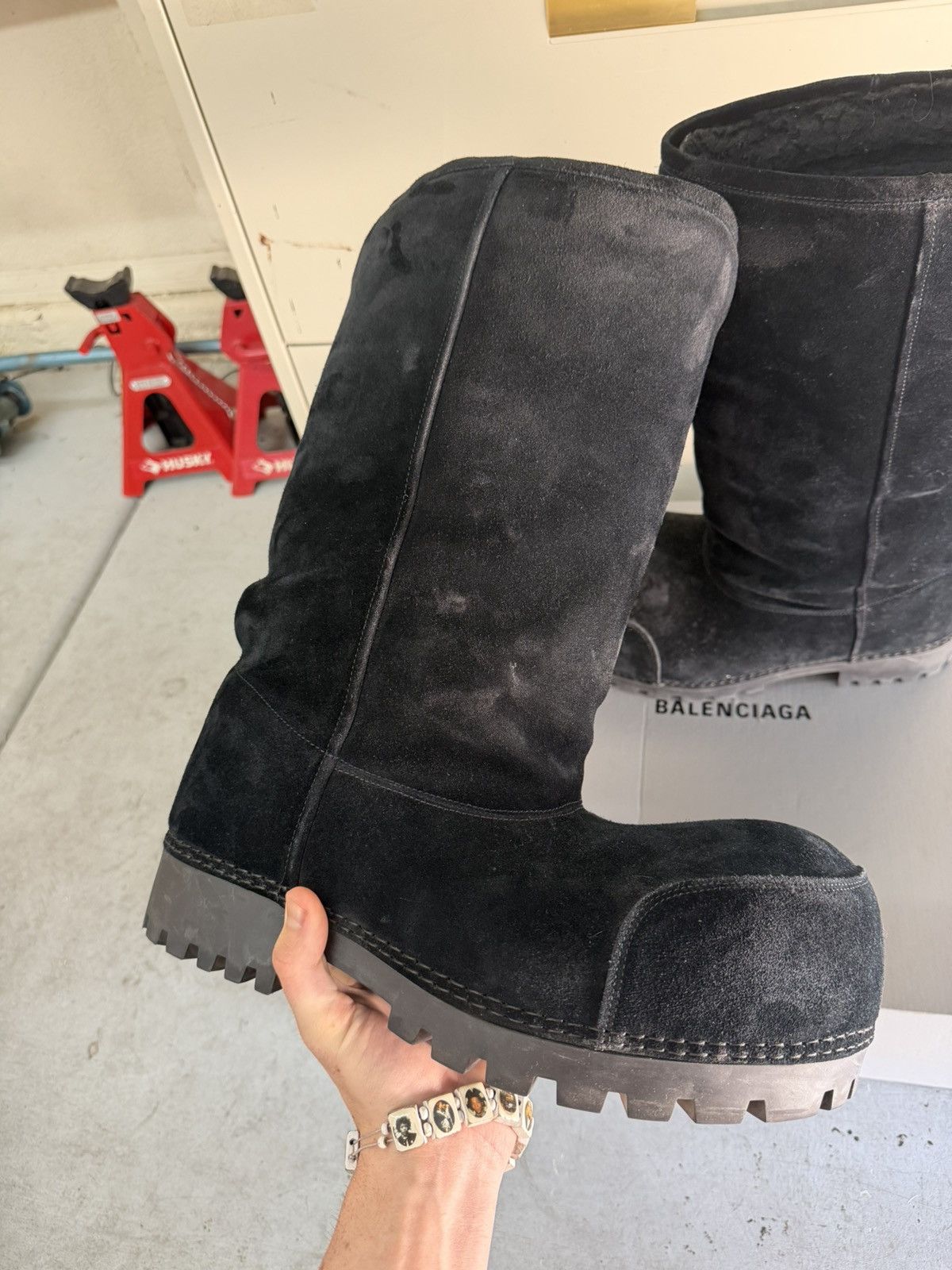 Balenciaga Balenciaga Black Hightop LA Alaska Boot Size US 10 / EU 43 - 4 Thumbnail
