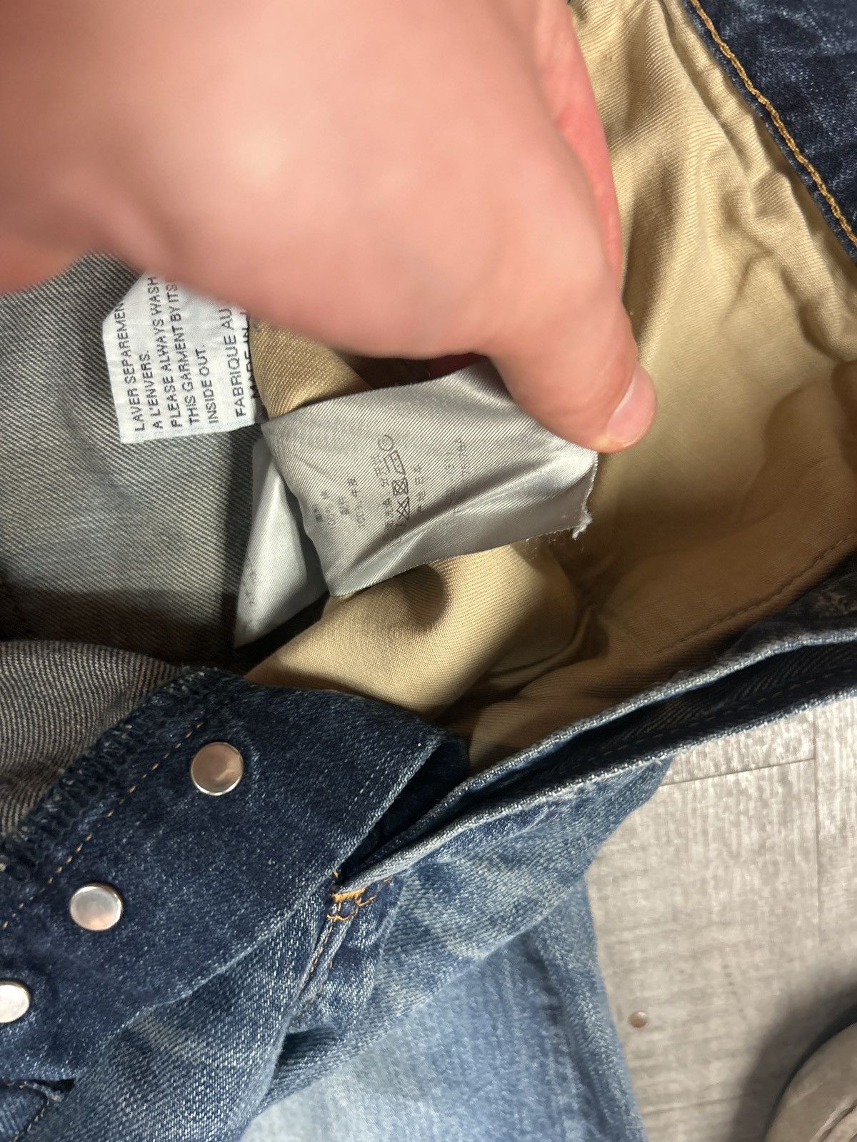 Dior Hedi Distressed Washed Blue Denim Size US 31 - 9 Thumbnail