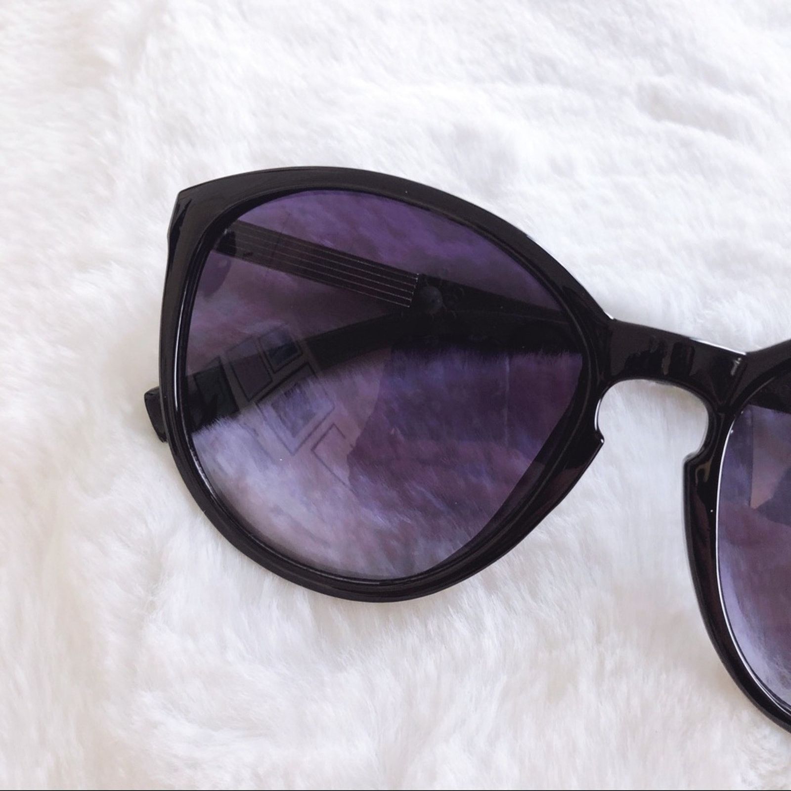Other Celia Black Cat Eye Full Rim Sunglasses Size ONE SIZE - 3 Thumbnail