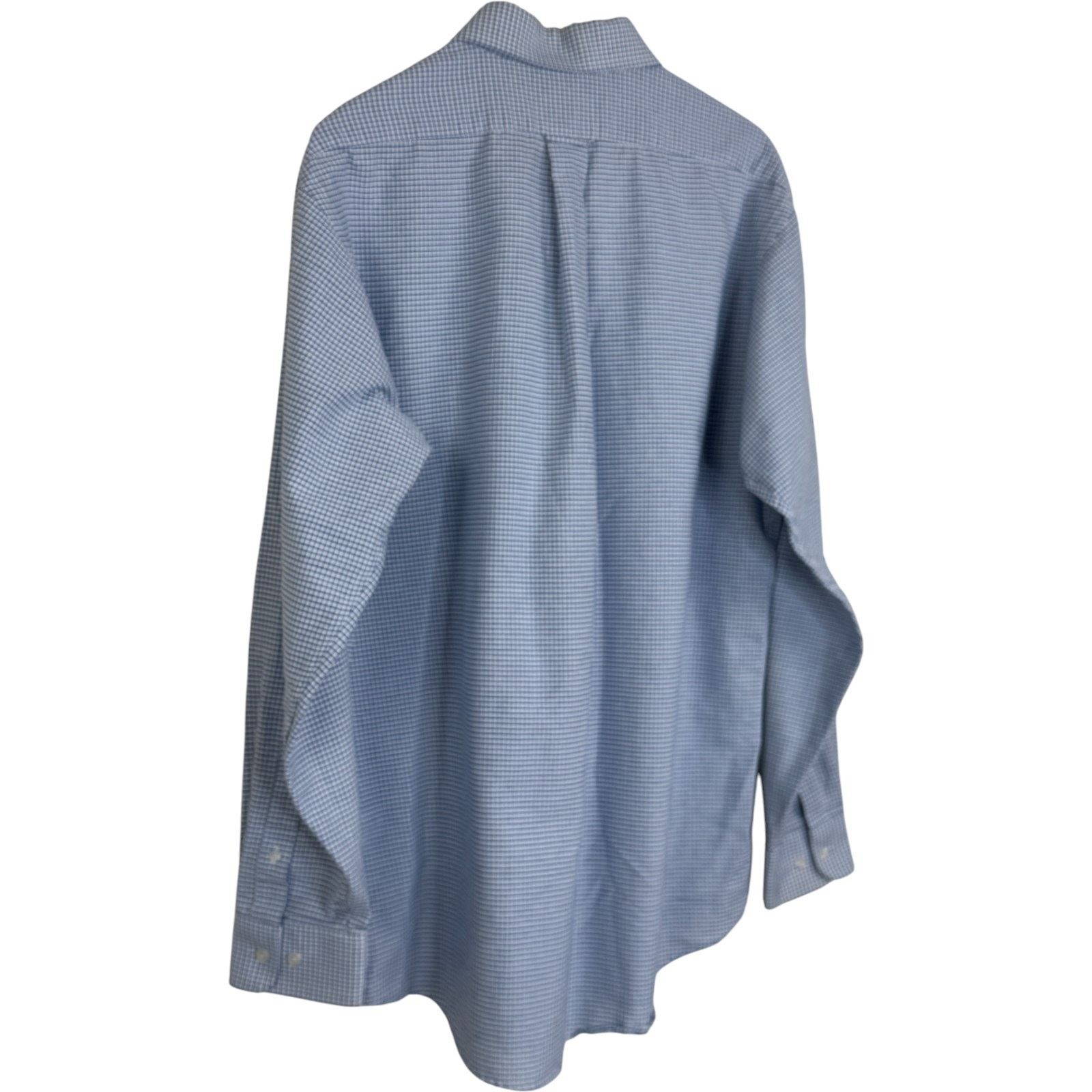 Other Claybrooke Wrinkle Free Button Up Shirt 16 34/35 Blue Check Size US L / EU 52-54 / 3 - 3 Thumbnail