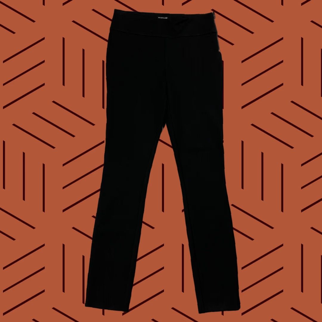 Vintage WOMENS GUESS BY MARCIANO HIGH WAISTED SUITING PANTS BLACK STRETCH 4 DRESS WORK SIDE ZIP PANTS Size 27" / US 4 / IT 40 - 1 Thumbnail