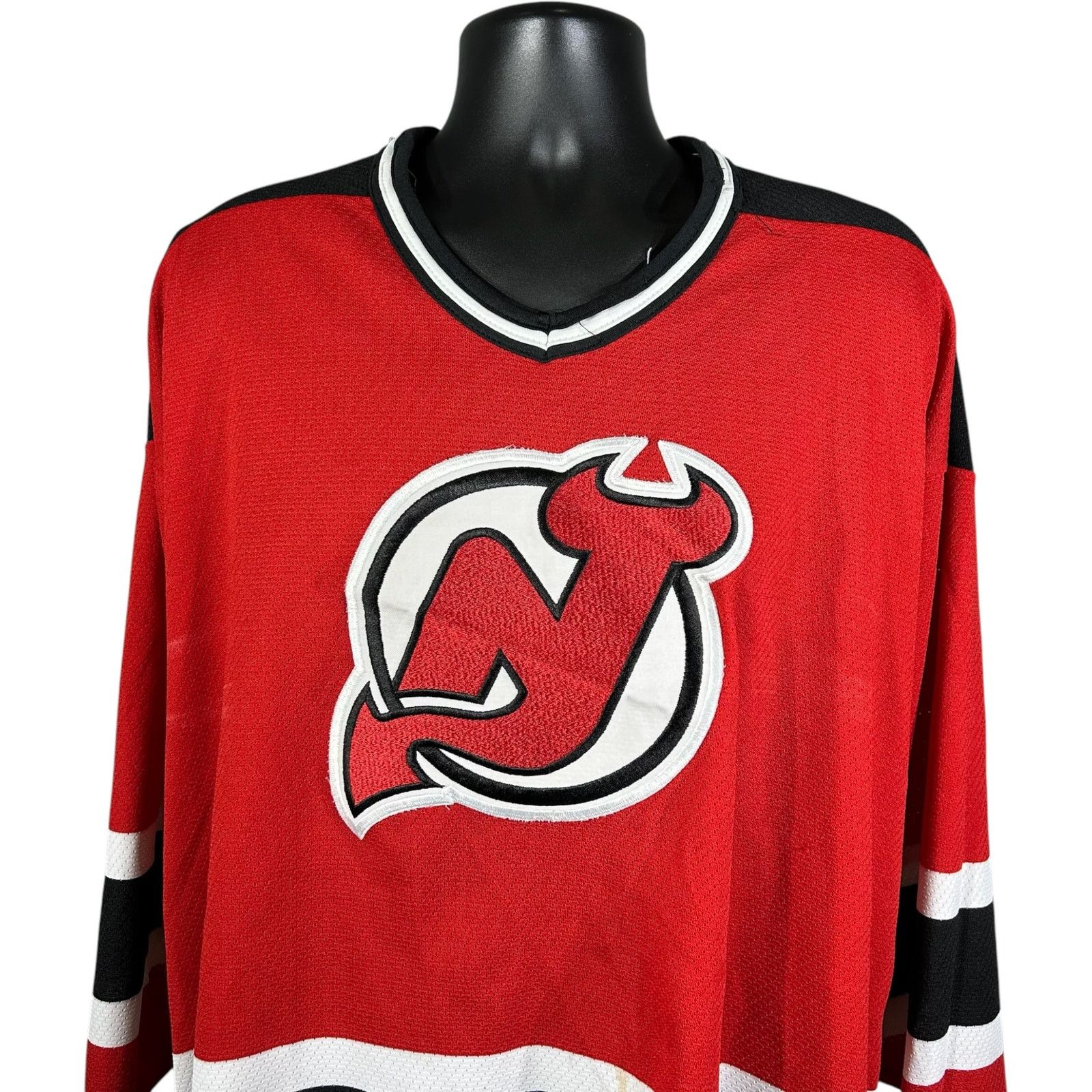 Vintage Vintage New Jersey Devils Maska NHL Jersey Men's Sz XXL Size US XXL / EU 58 / 5 - 2 Thumbnail