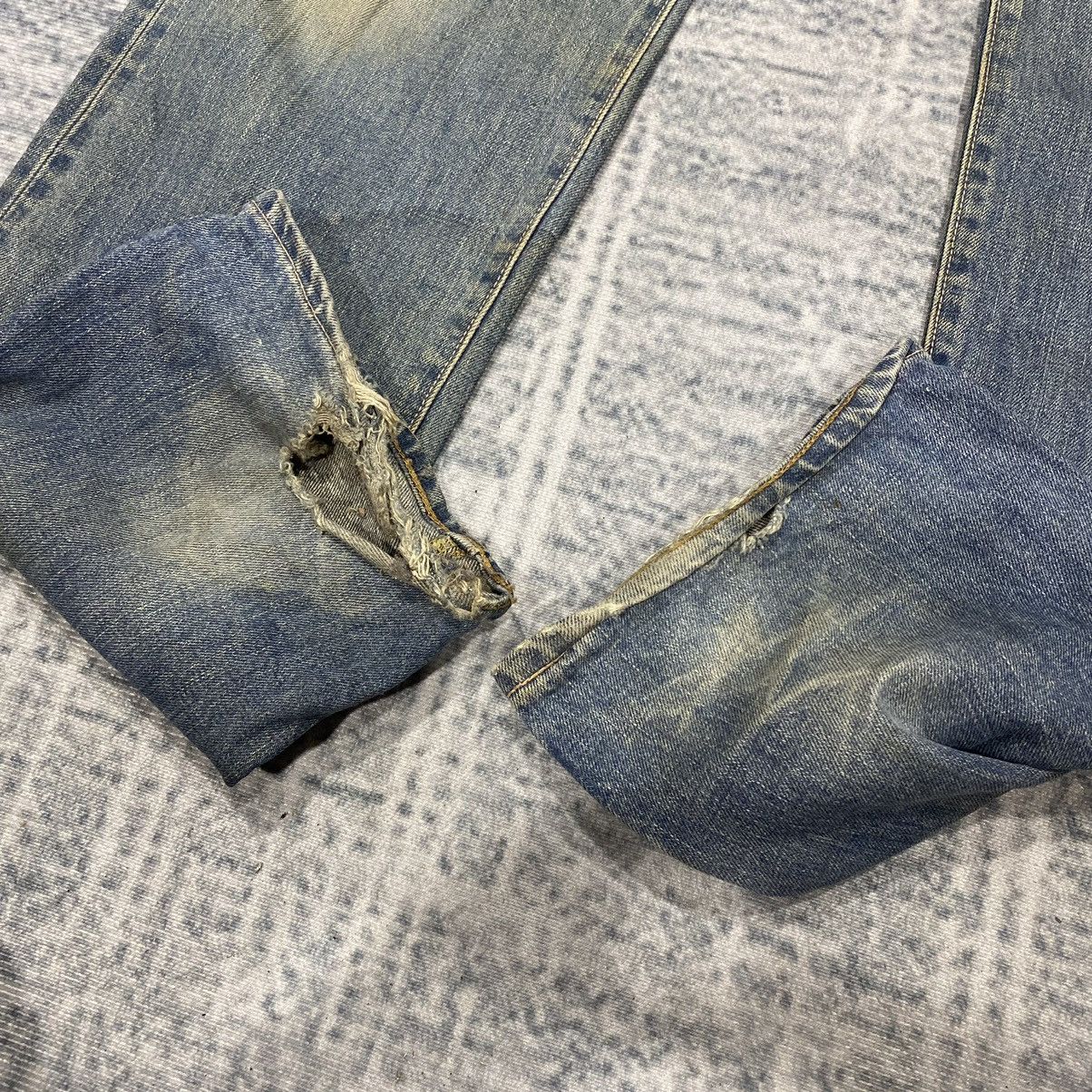 Edwin × Vintage Selvedge☠️ Edwin 505x Mudwash Jeans Dirty 90s 80s Distressed Size US 32 / EU 48 - 10 Thumbnail