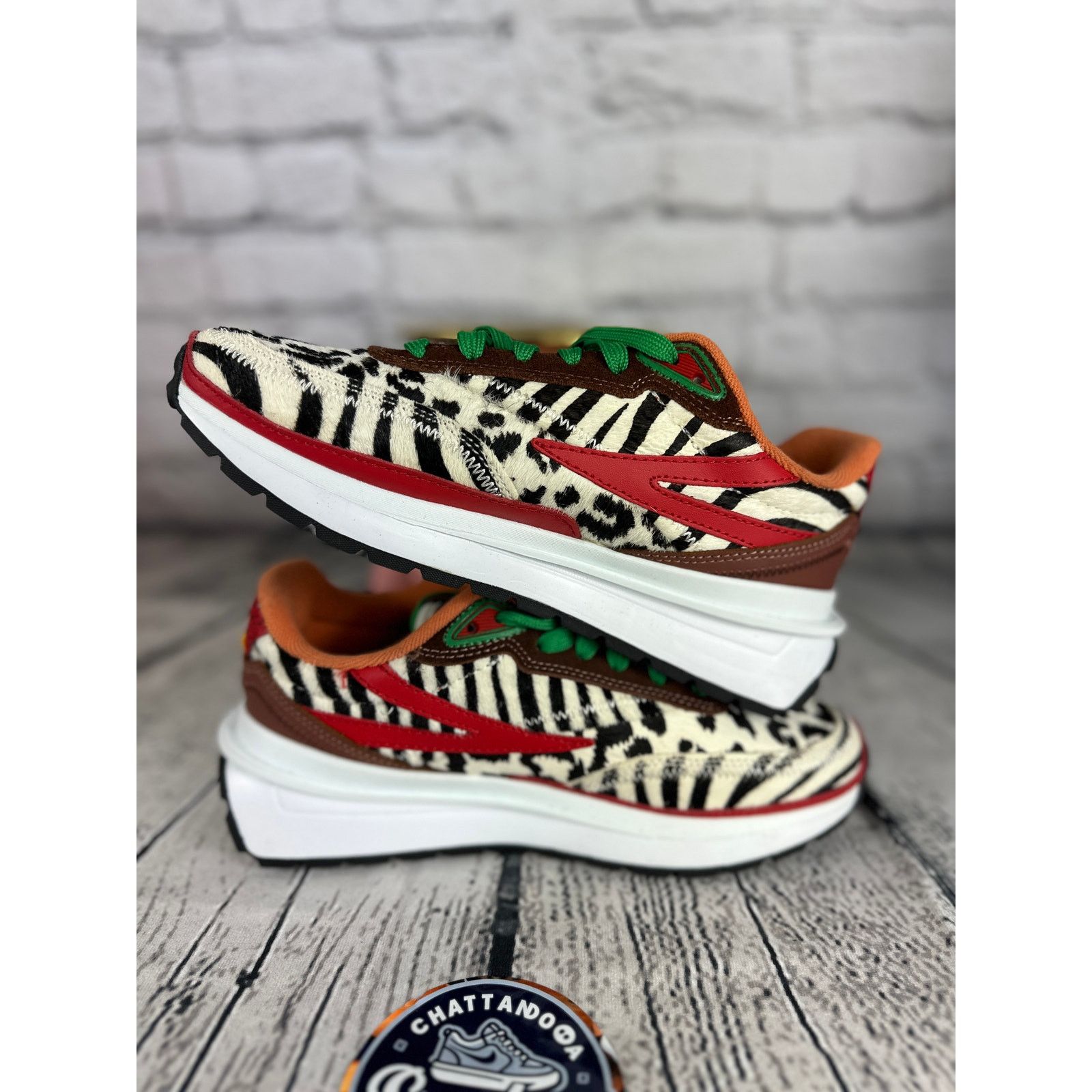 Fila FILA Renno Zero Womens 5 Green Animal Zebra Leopard Sneakers Size US 5 / IT 35 - 6 Thumbnail