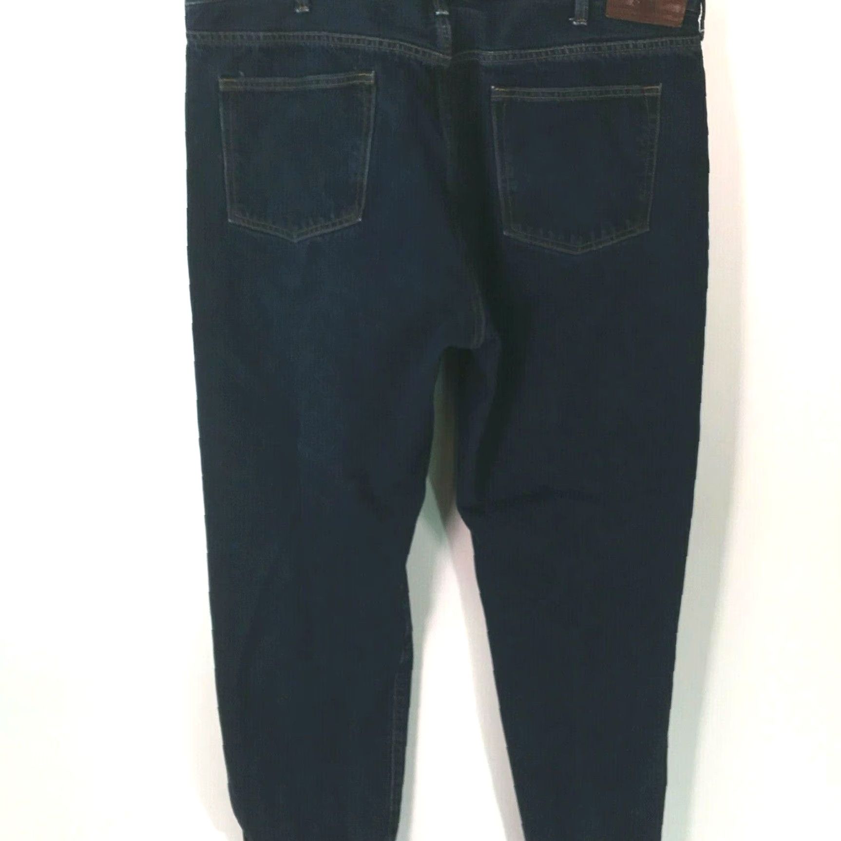 Lands' End Lands' End Men's High Rise Blue Denim Jeans, Size 42, Traditional Fit, Straight Leg, Regular Length, Casual Style Size US 42 / EU 58 - 2 Thumbnail