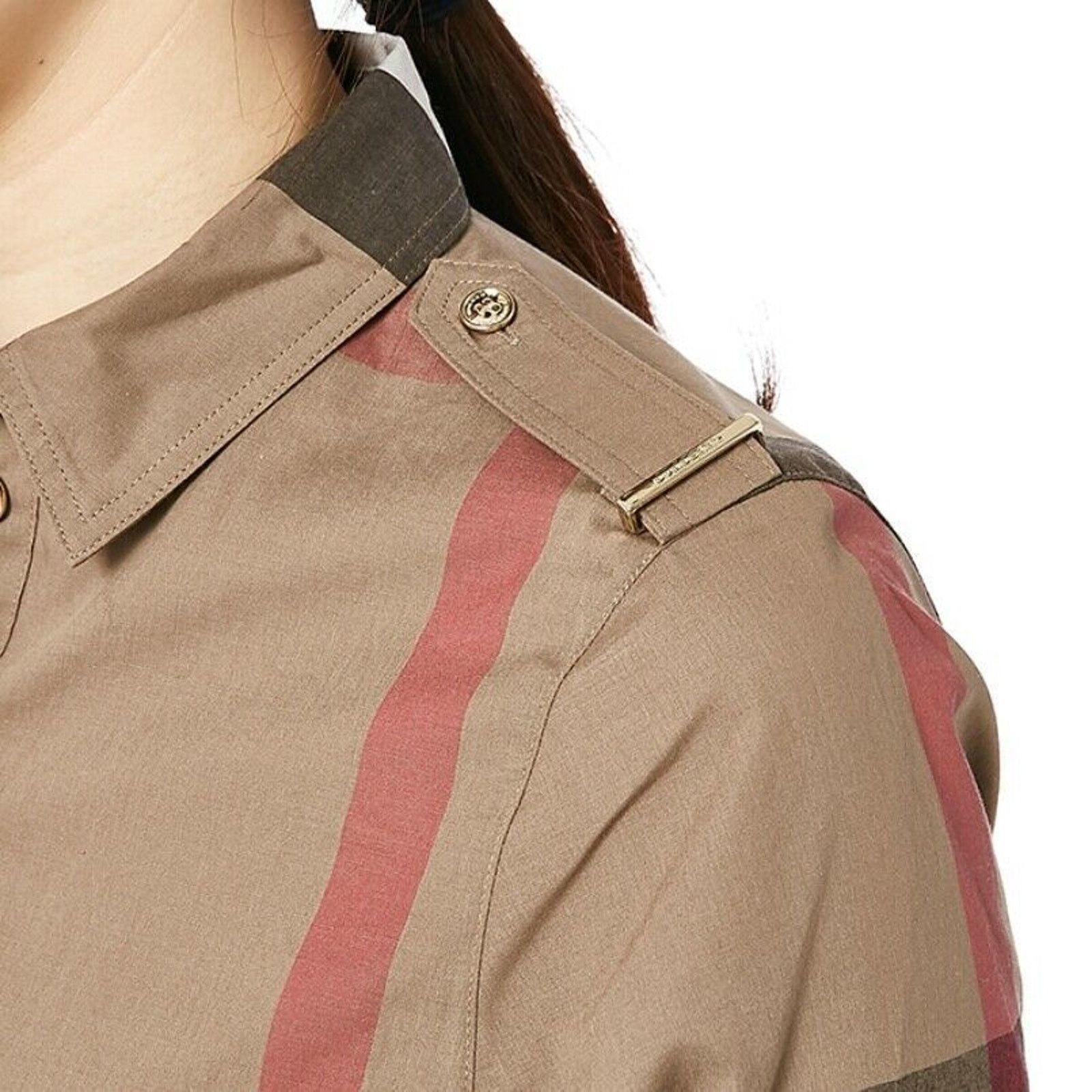Burberry KELSY BROWN CHECK COTTON BELTED DRES S US 4 / UK 6 / EU 38 Size S / US 4 / IT 40 - 7 Thumbnail