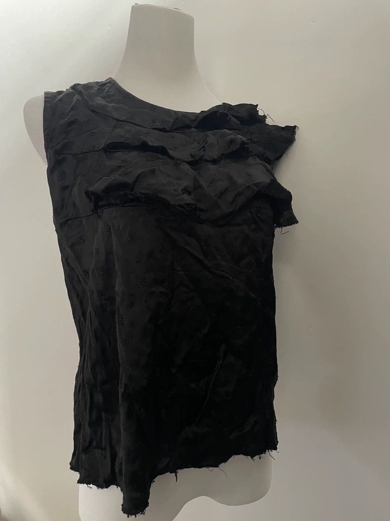 Comme des Garcons Comme Des Garcons Black embroidered flower top Size S / US 4 / IT 40 - 5 Thumbnail