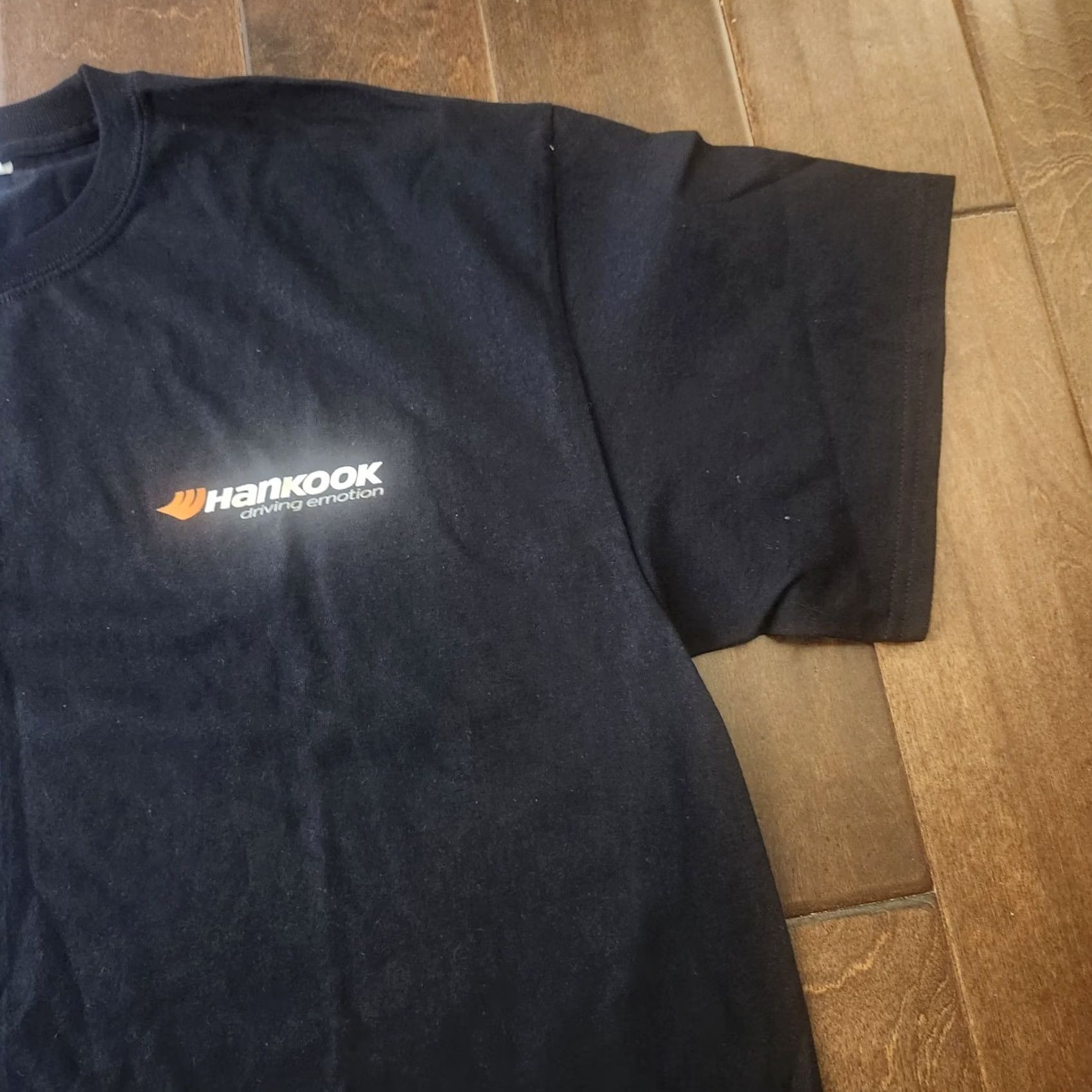 Port & Company Hankook Tire T Shirt Mens XL Black Logo Graphic Short Sleeve Tee Size US XL / EU 56 / 4 - 6 Thumbnail