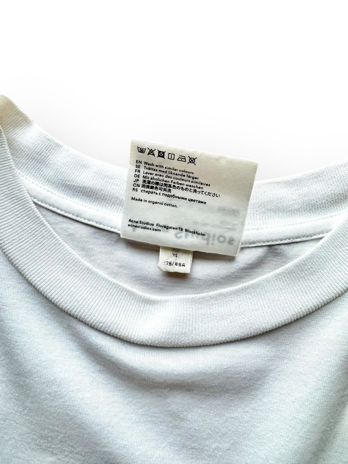 Acne Studios Acne Boxy Cropped White Tee Size US S / EU 44-46 / 1 - 5 Thumbnail
